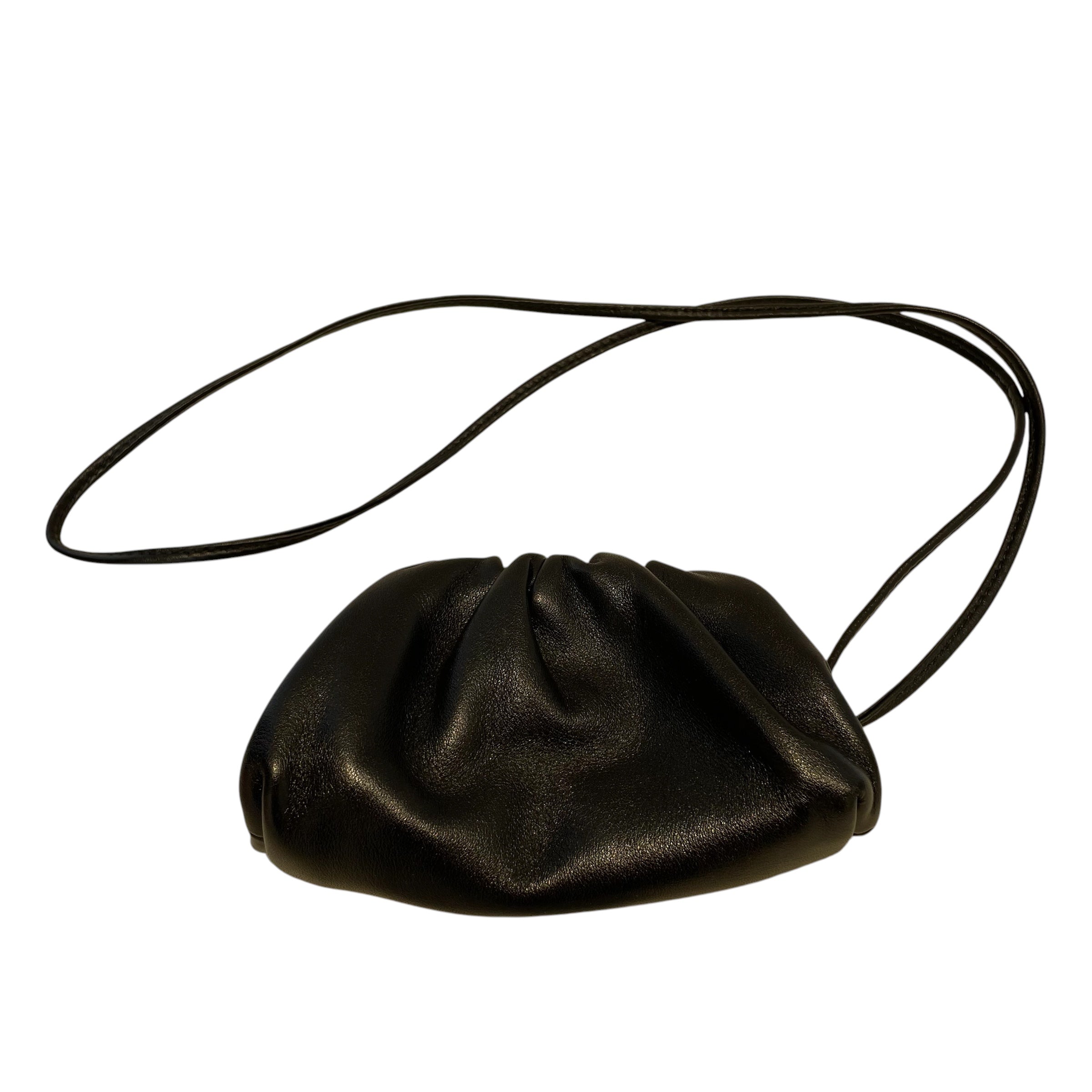 BOTTEGA VENETA/Pouch/Leather/BLK/WRIST STRAP view 1