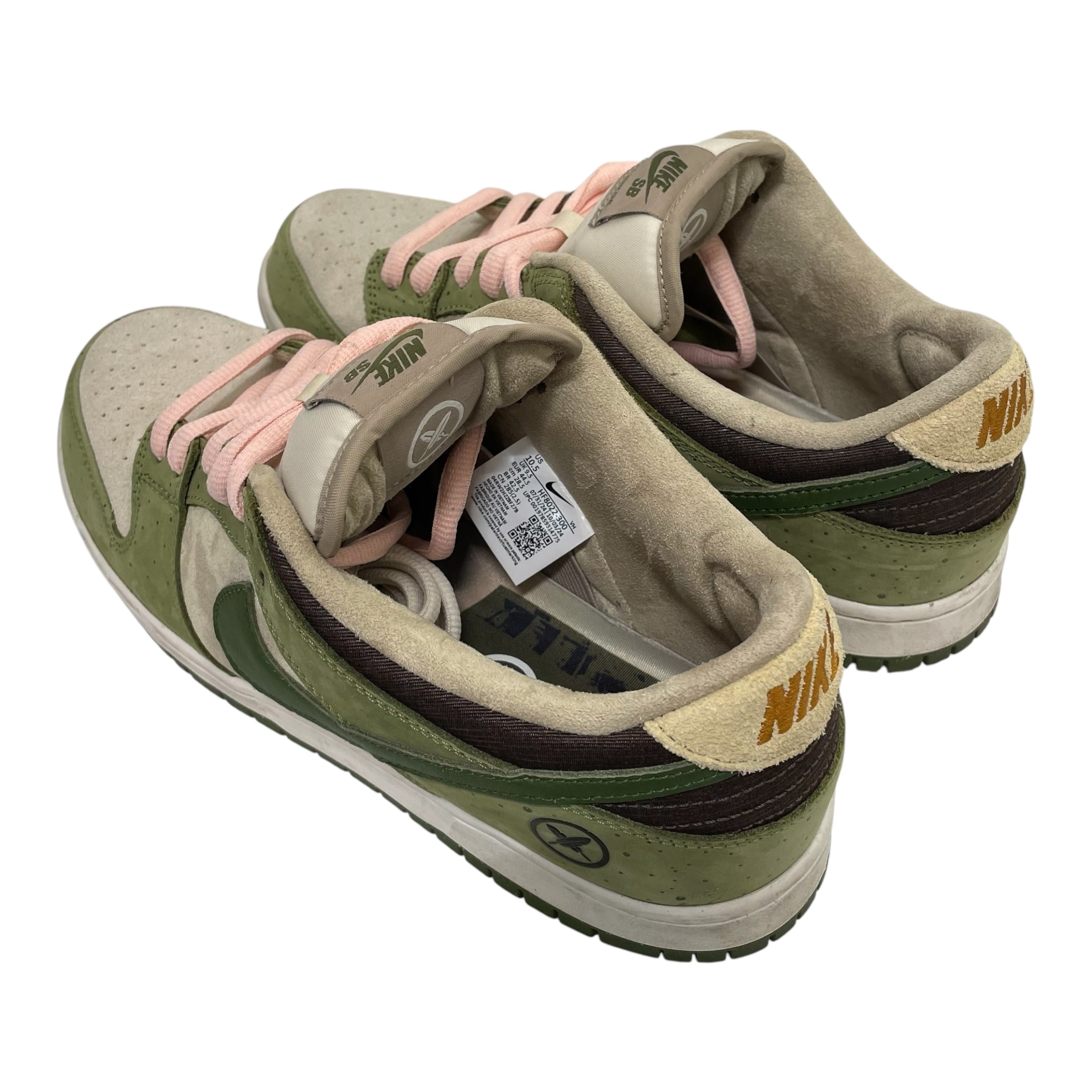 NIKE SB/Low-Sneakers/US 10.5/Suede/GRN/NIKE X YUTO HORIGOME DUNK view 2