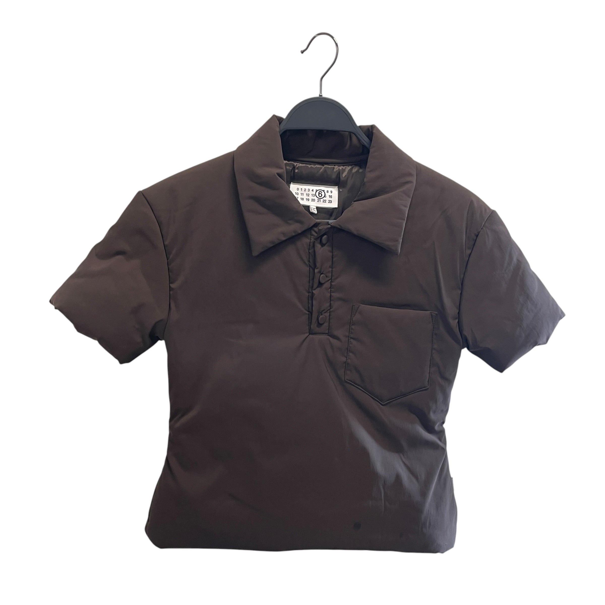 MM6/SS Shirt/S/Nylon/BRW/PUFFER SHIRT view 1
