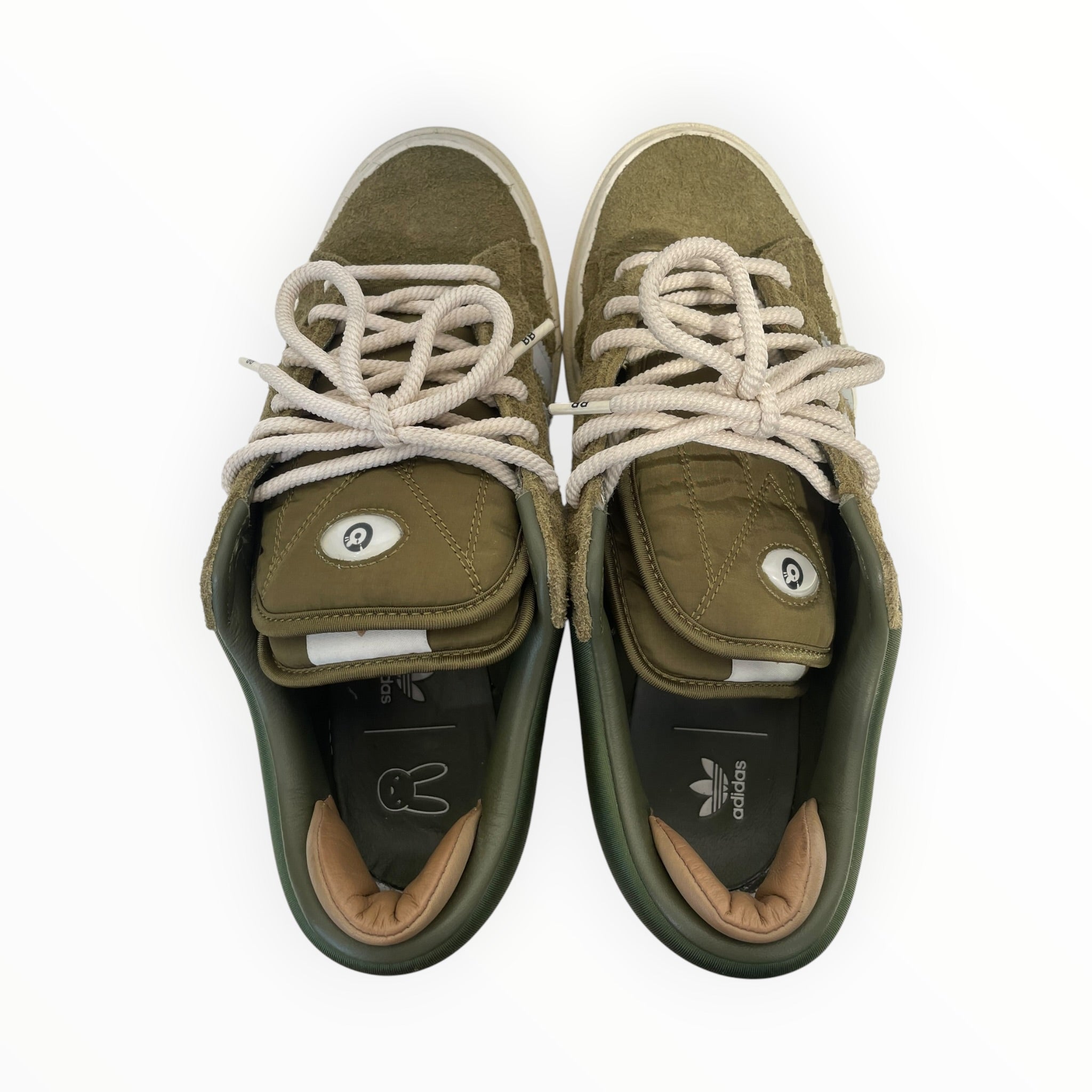 adidas/Low-Sneakers/US 9/Leather/GRN/Bad Bunny Campus view 3