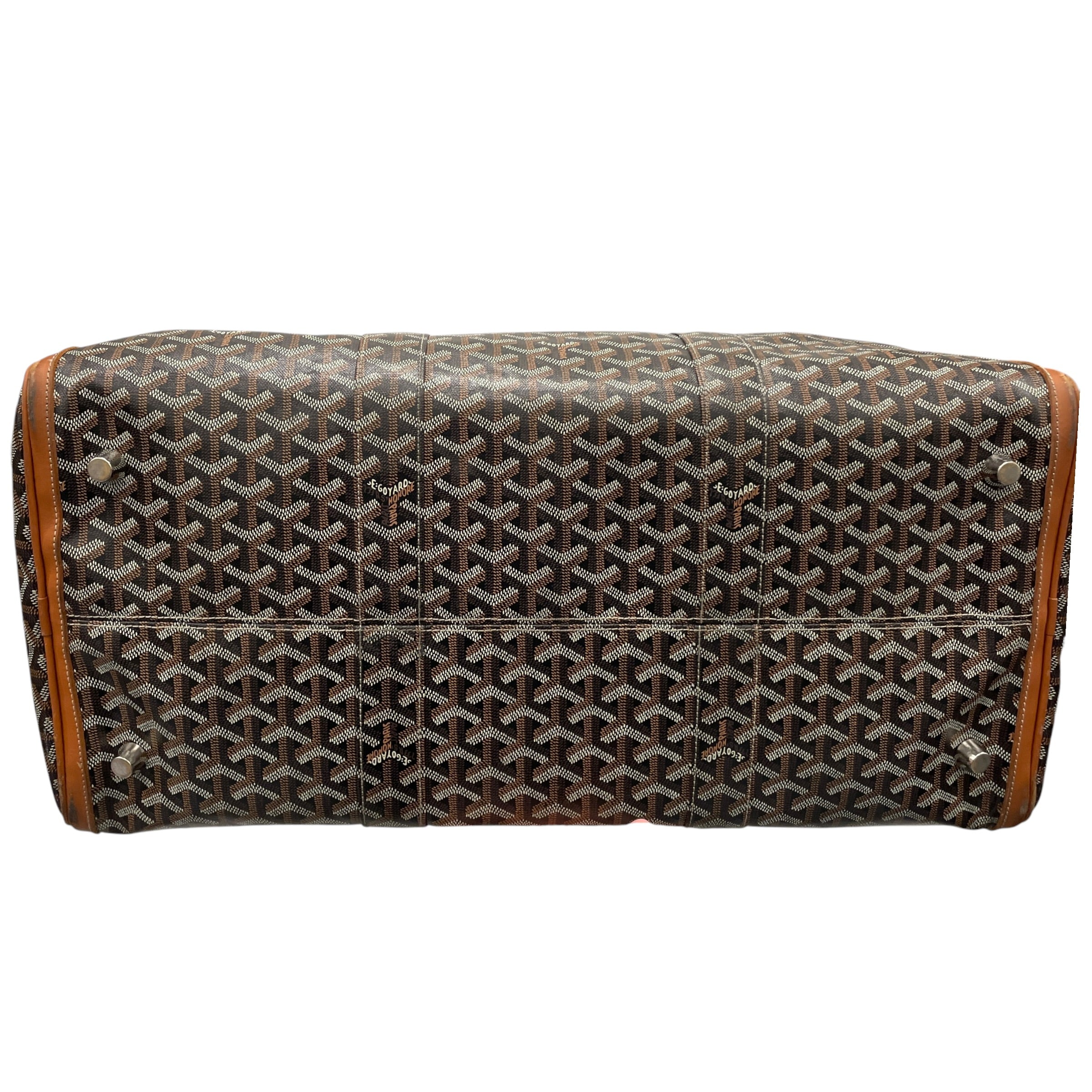GOYARD/Tote Bag/Monogram/Leather/BRW/Bowling 55 Bag view 3