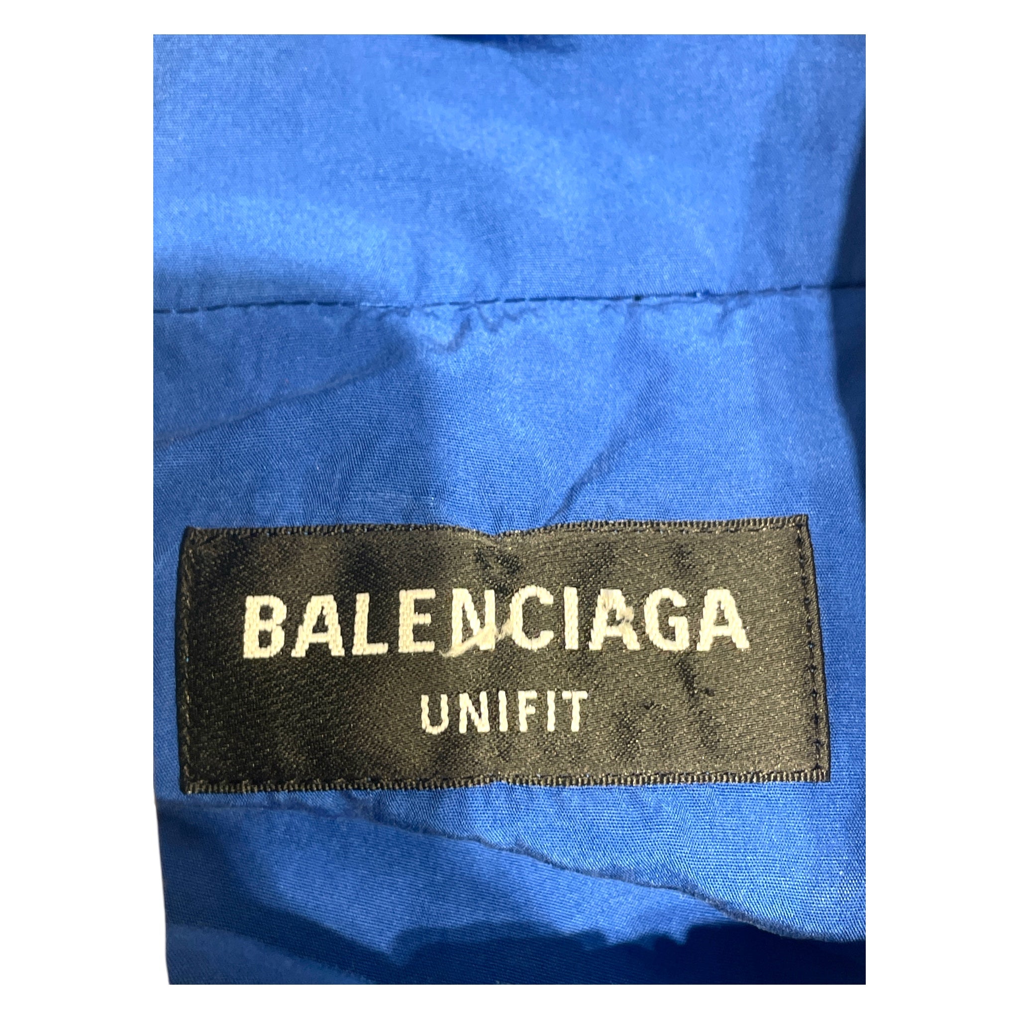 BALENCIAGA/Jacket/3/Cotton/BLU/Sporty Oversized track view 3