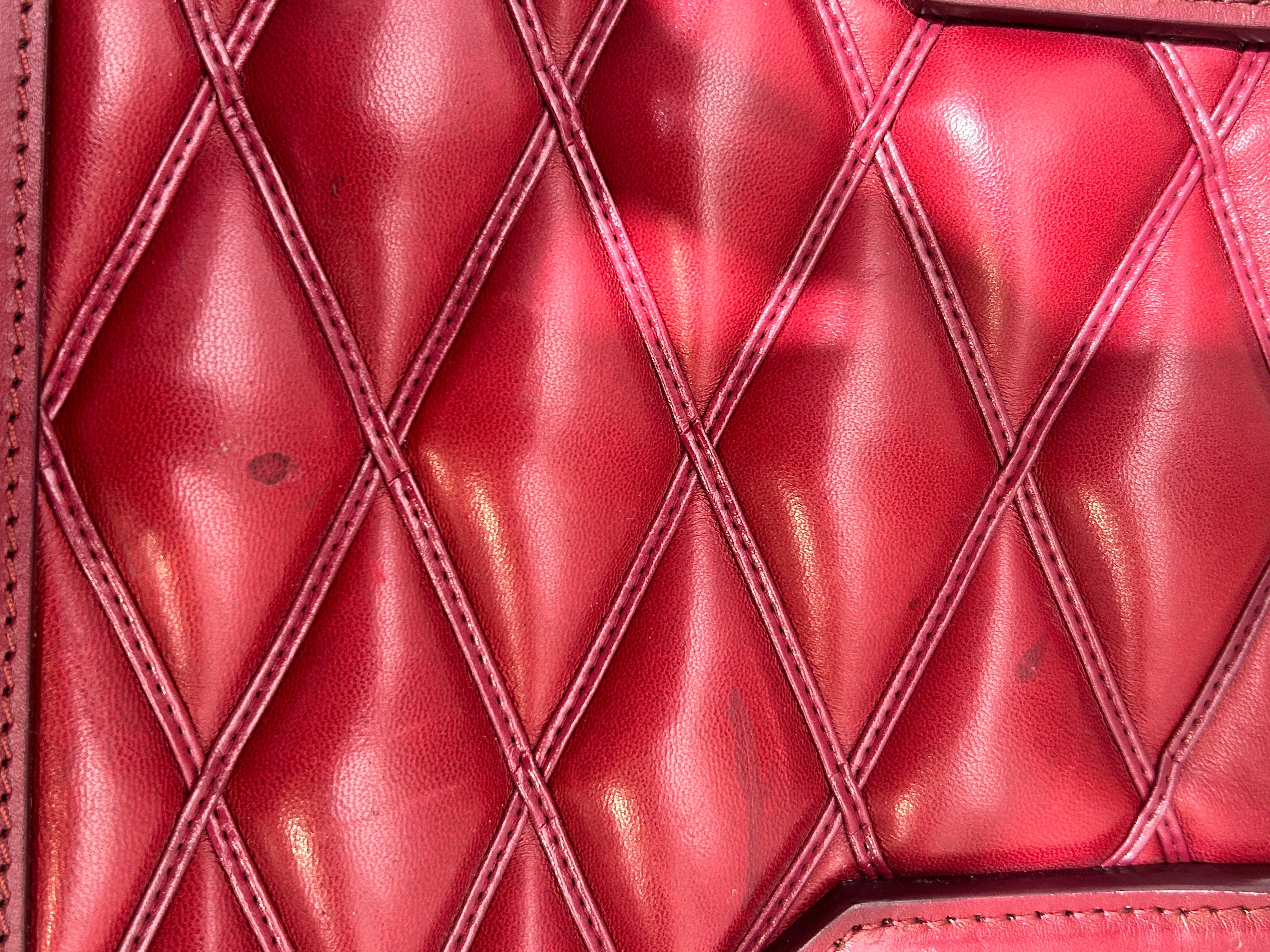 LOUIS VUITTON/Hand Bag/Leather/BRD/DIAMOND QUILTED view 9