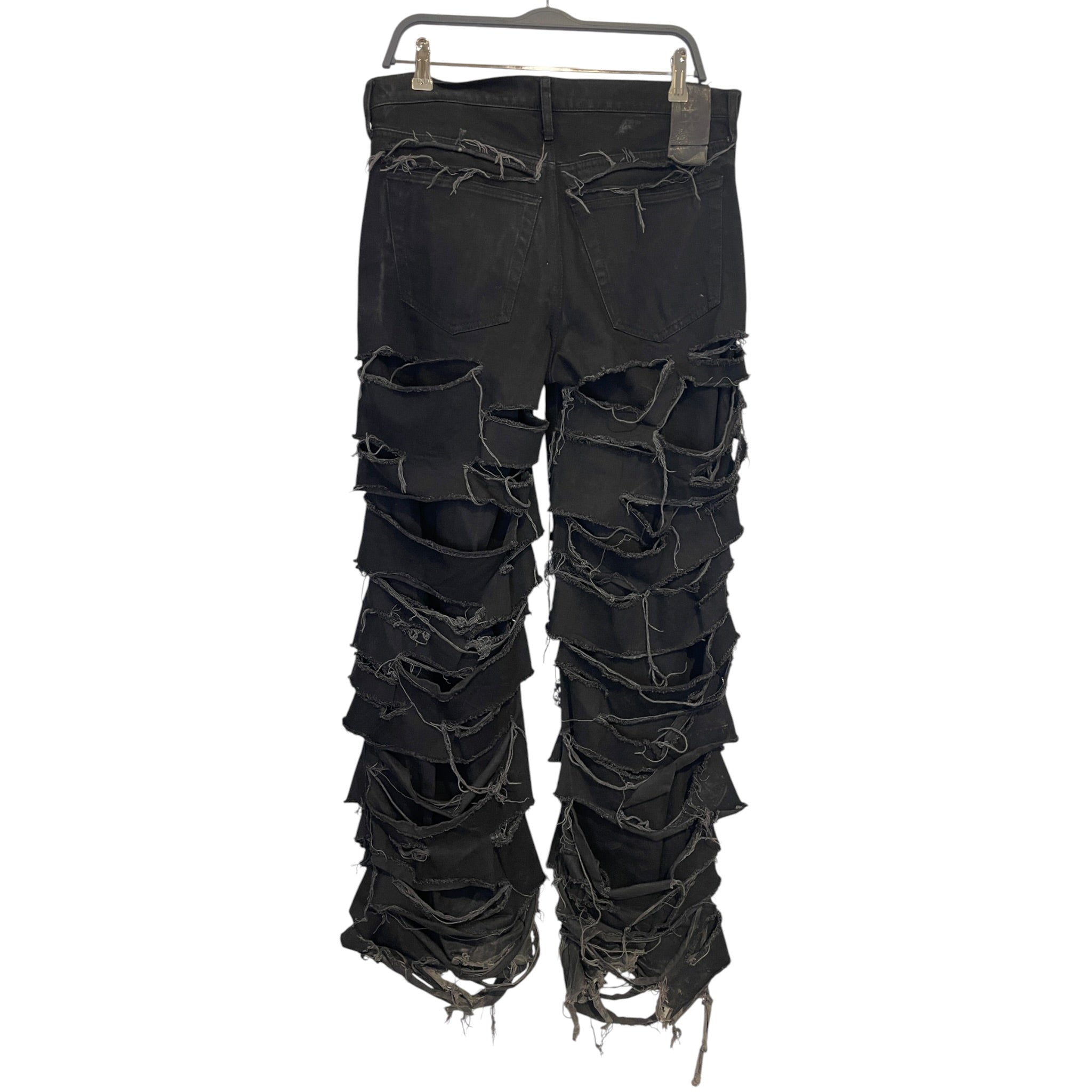 PARADOX/Pants/40/Denim/BLK/RIPS ALL OVER view 2
