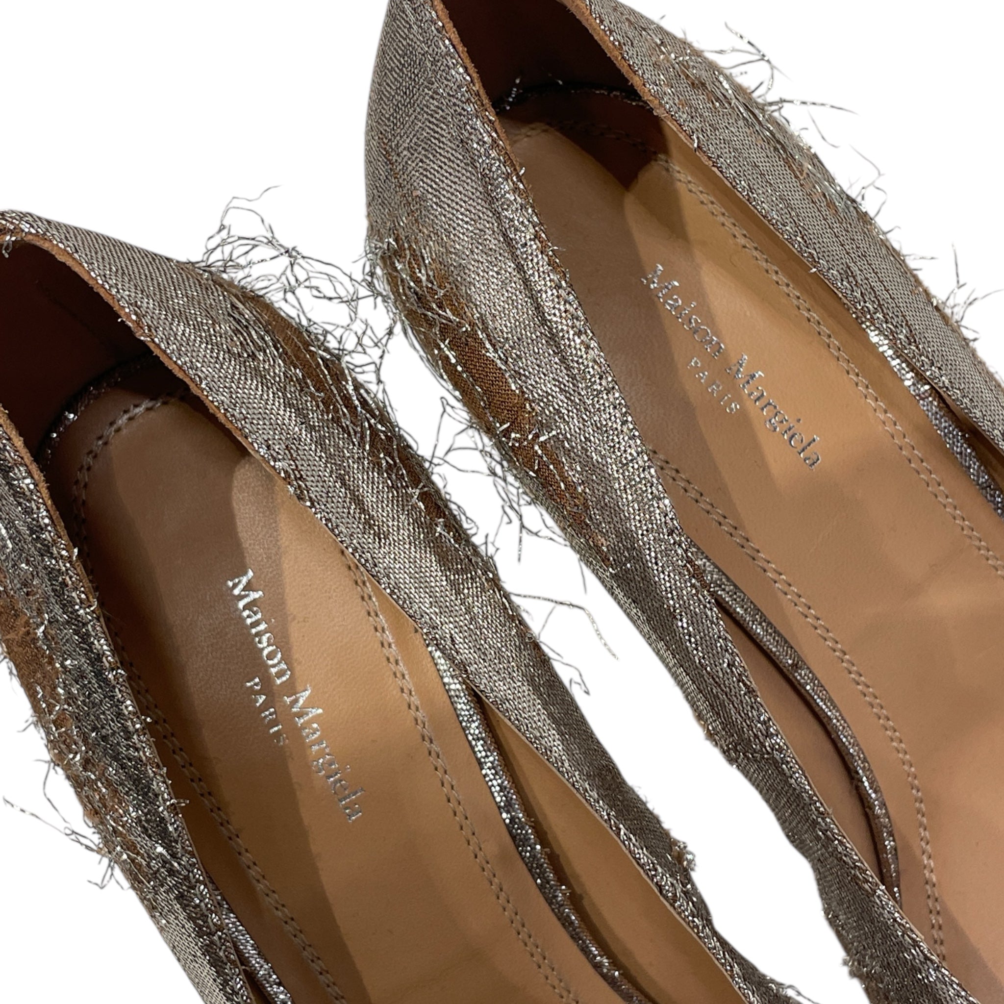 Maison Margiela/Heels/EU 40/SLV/DISTRESSED METALLIC HEELS view 5