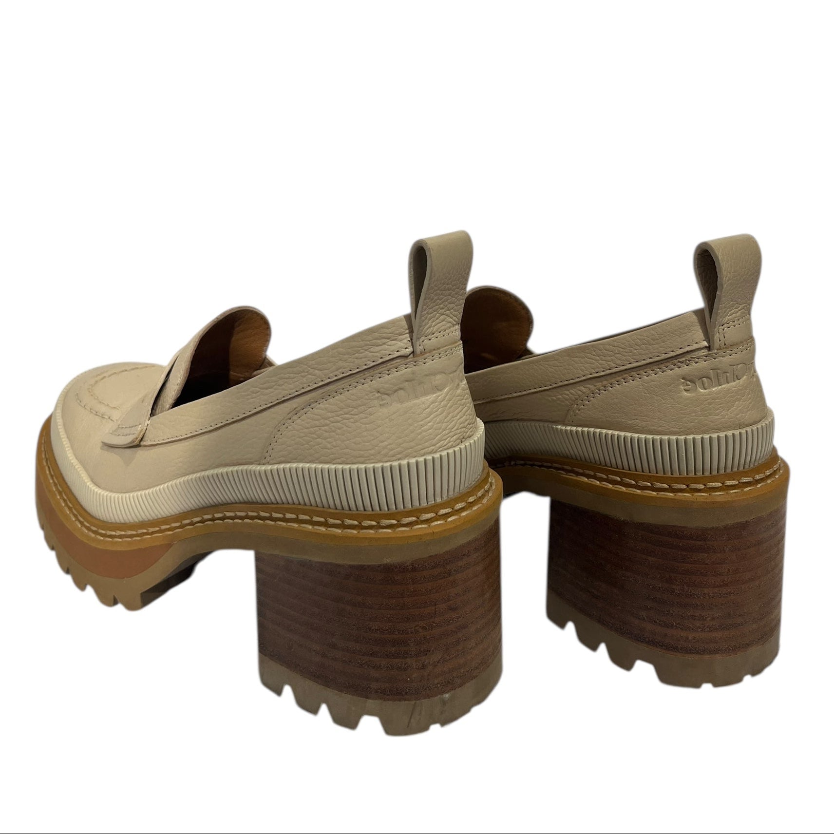 SEE BY CHLOE/Loafers/EU 37/Leather/CRM/LOAFER/HEEL HYBRID view 2