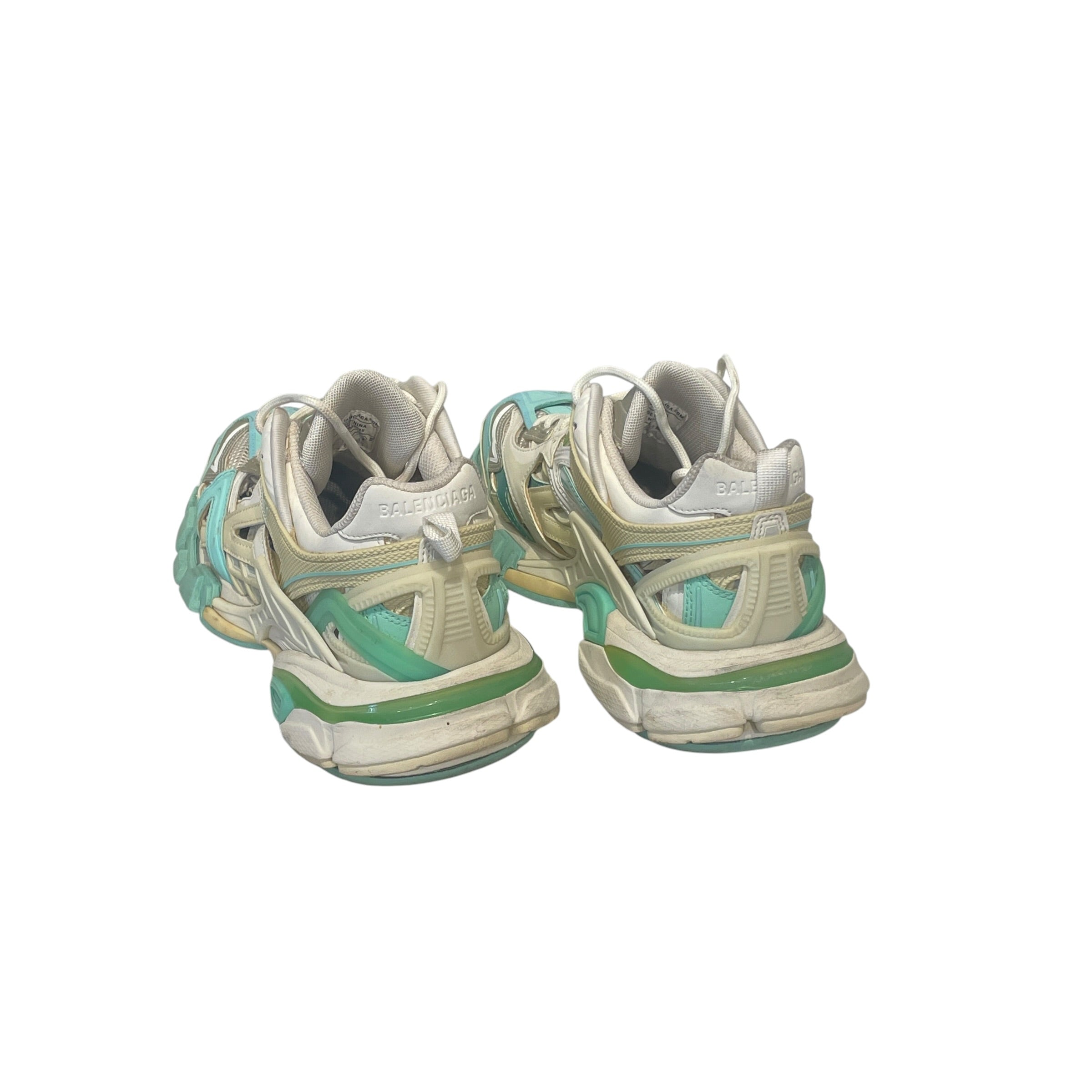 BALENCIAGA/Low-Sneakers/US 7/BLU/TRACK SNEAKER/TEAL WHITE view 2
