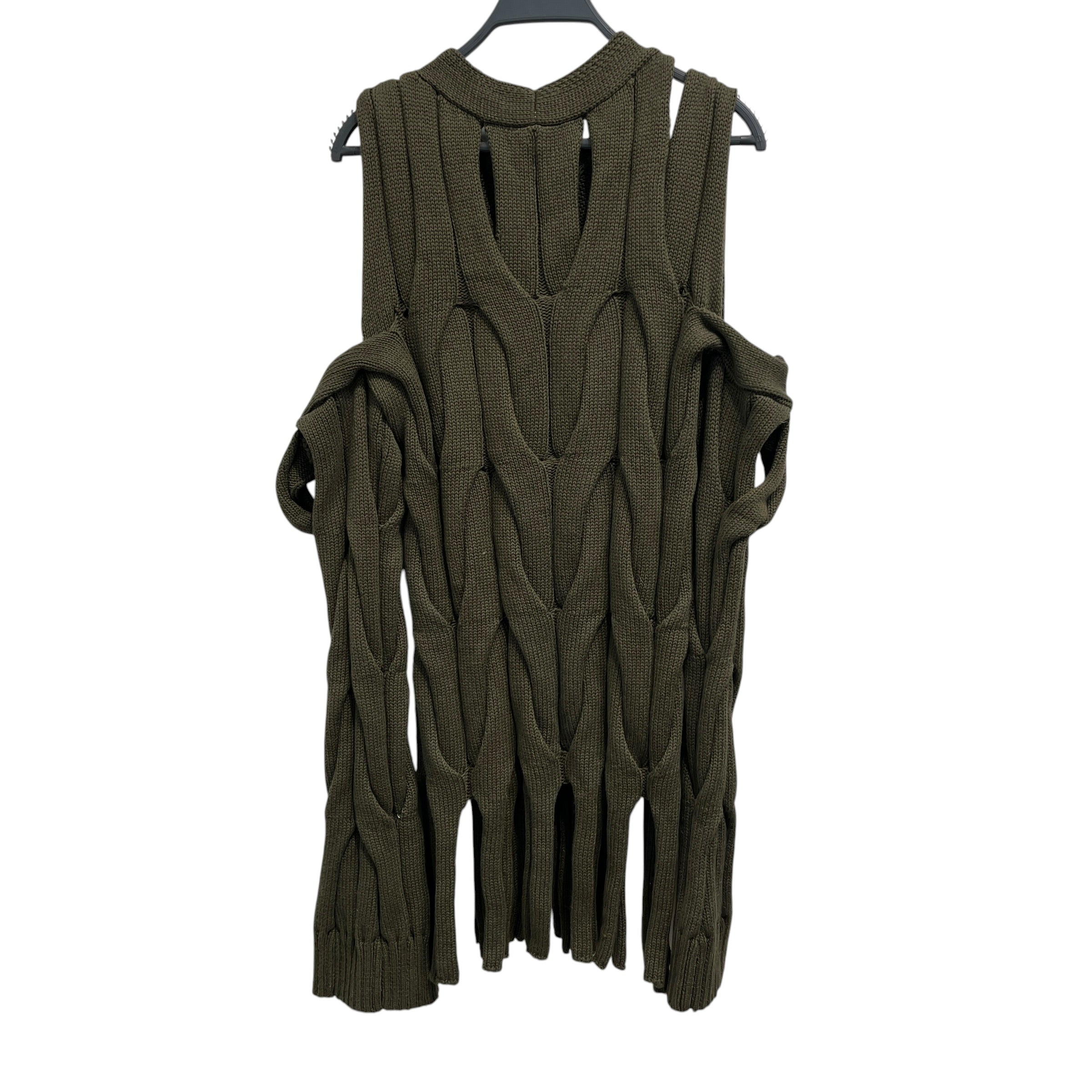 DION LEE/LS Dress/8/Cotton/GRN/Olive Green Cut Out view 2