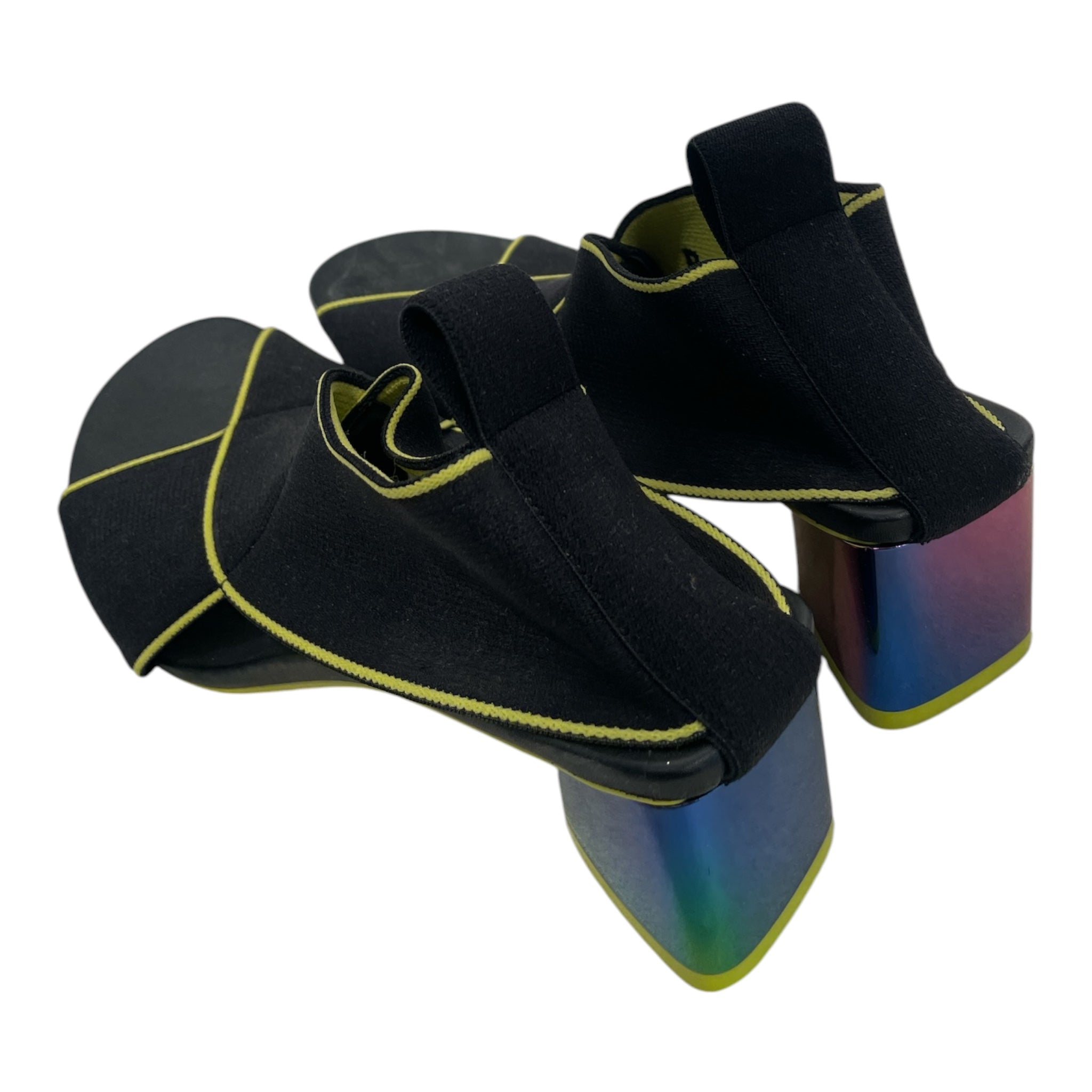 BOTTEGA VENETA/Sandals/EU 37.5/BLK/FLEX CLOTH IRIDESCENT view 2