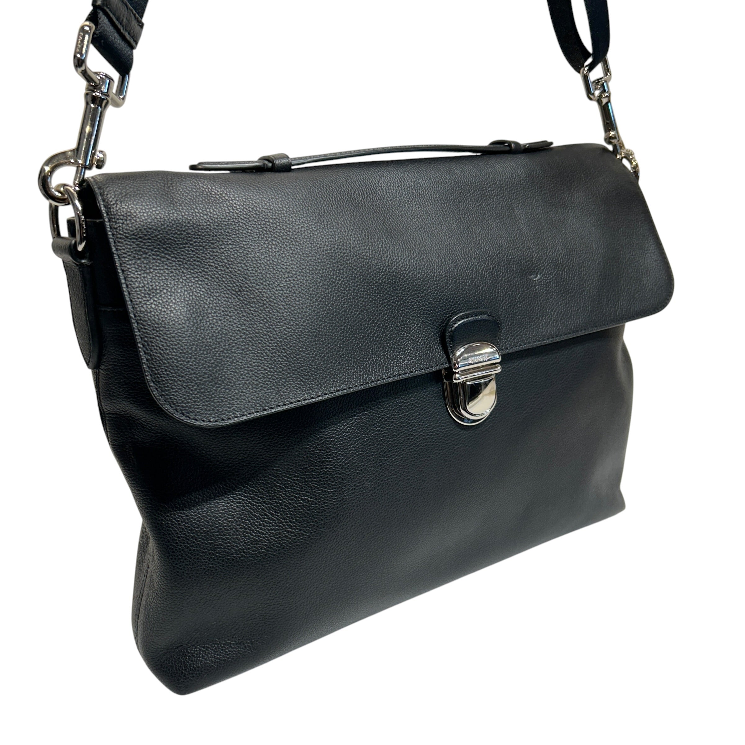 COACH/Briefcase/Leather/BLK/Flap briefcase view 6
