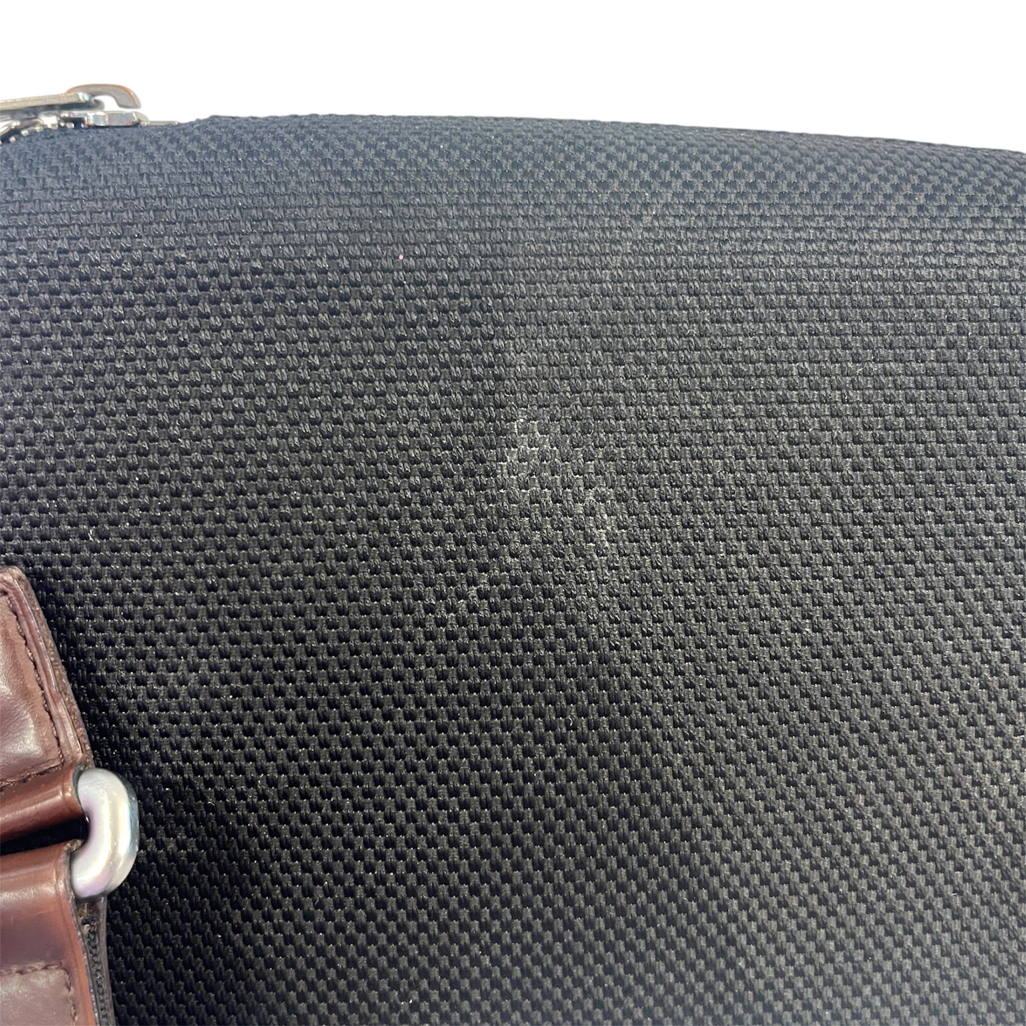 LOUIS VUITTON/Cross Body Bag/Polyester/BLK/louis cross body view 7