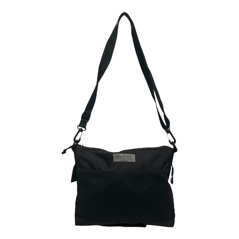 yohji yamamoto POUR HOMME/Cross Body Bag/Black/Polyester/HH-140-960