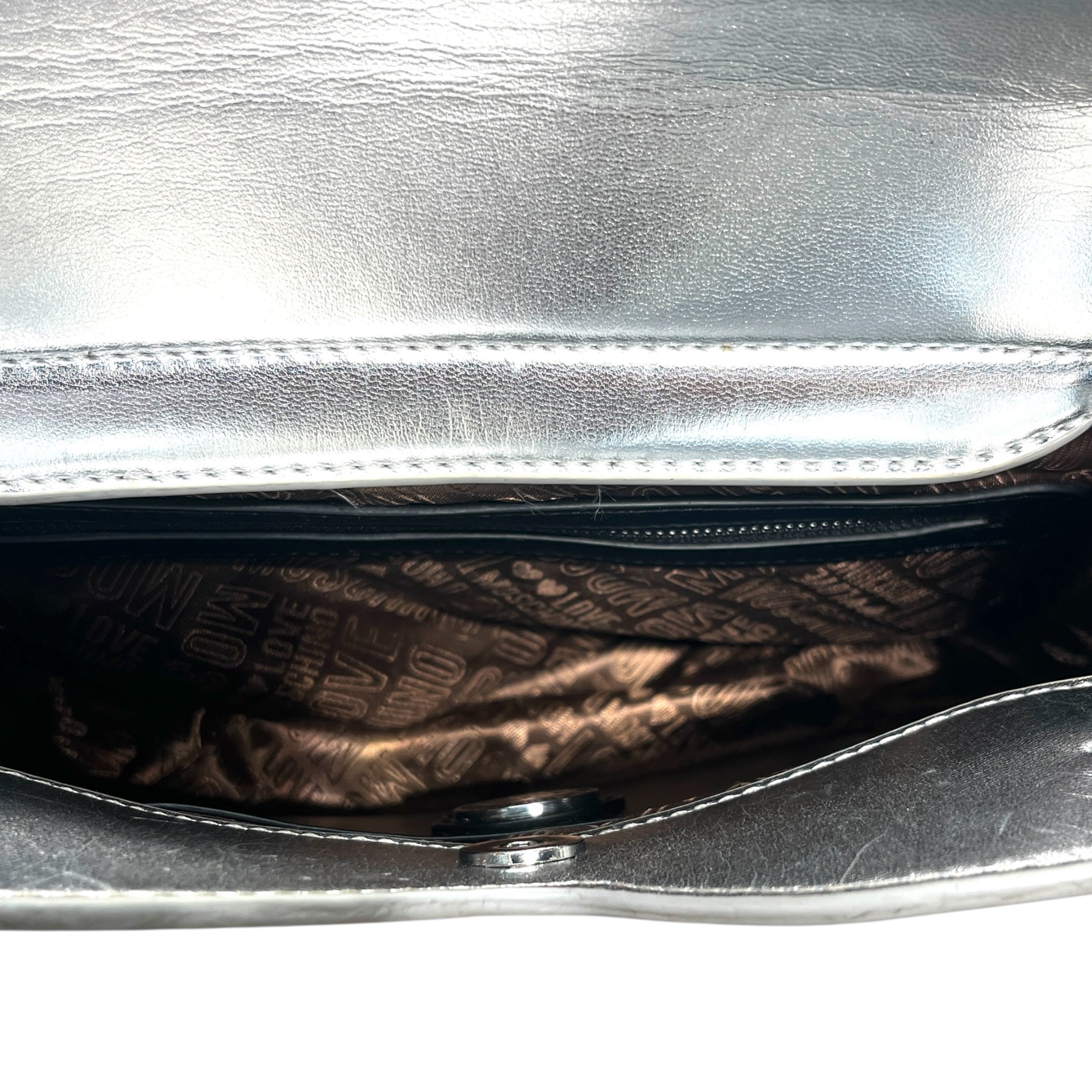 LOVE MOSCHINO/Hand Bag/SLV/HEART SHAPPED BAG view 3