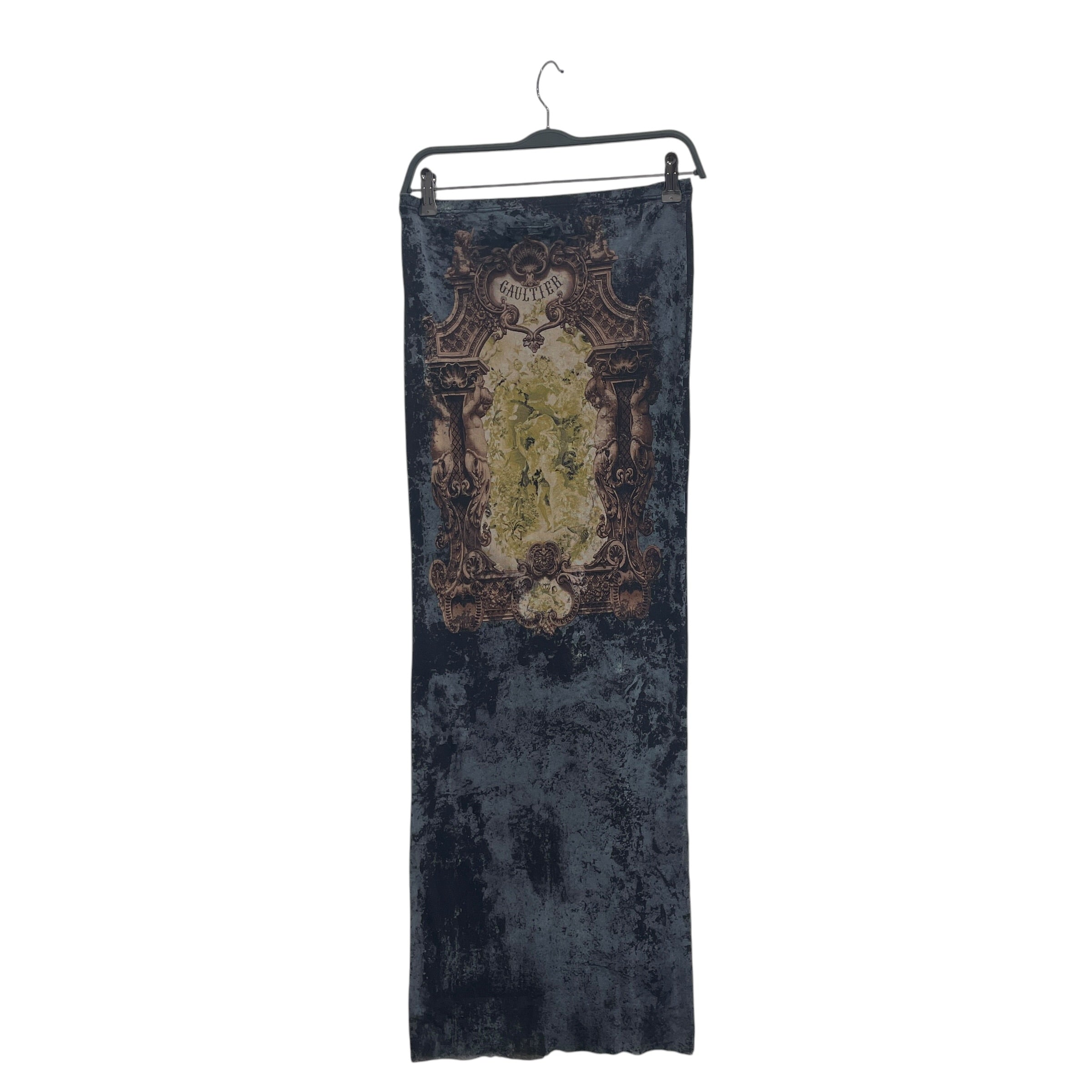 Jean Paul Gaultier/Long Skirt/L/All Over Print/Polyester/MLT/ARCHITECTURAL GRN GRAPHIC view 2