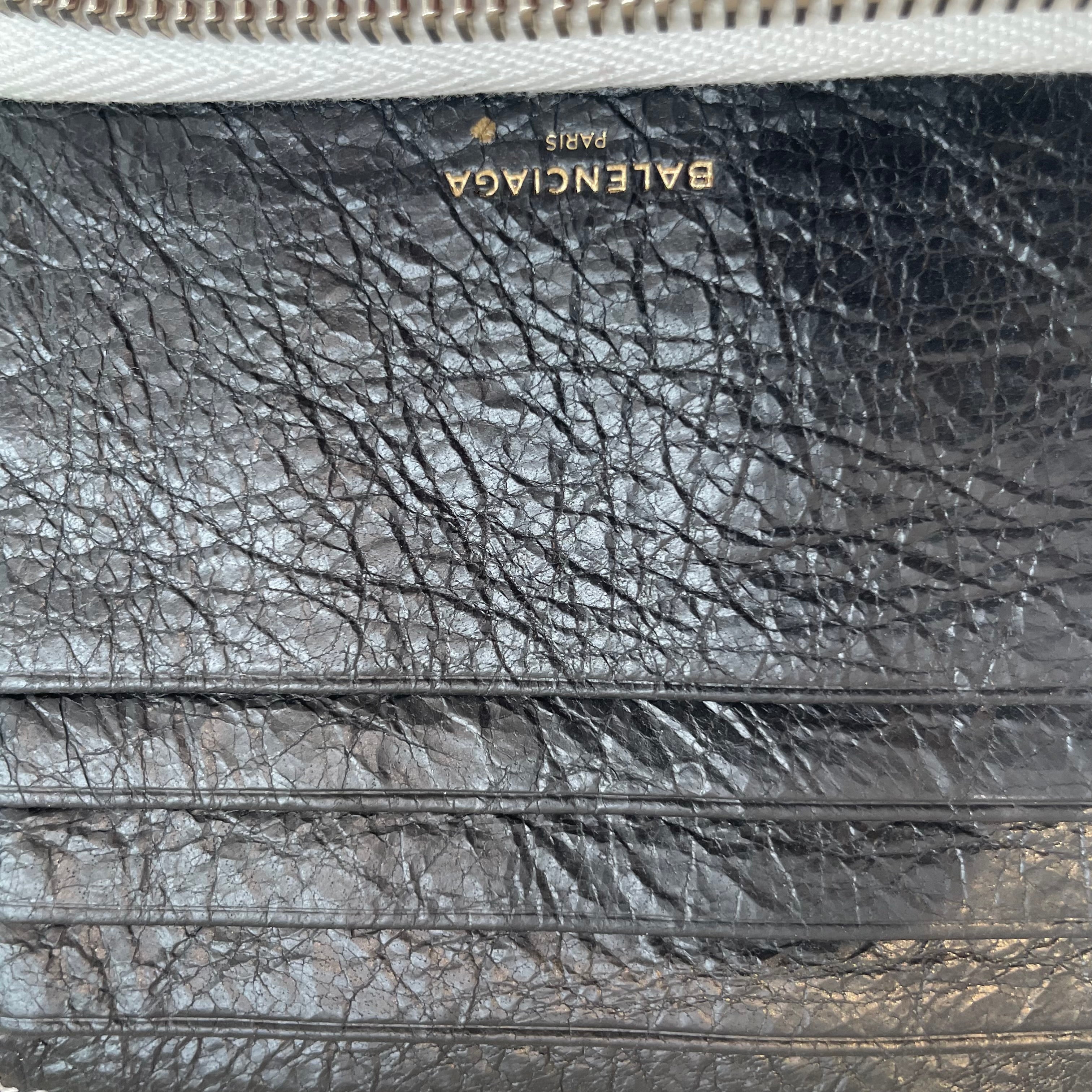 BALENCIAGA/Bifold Wallet/Stripe/Leather/MLT/ ZIP WLLT GRN/WHT/GRY/BLK view 5