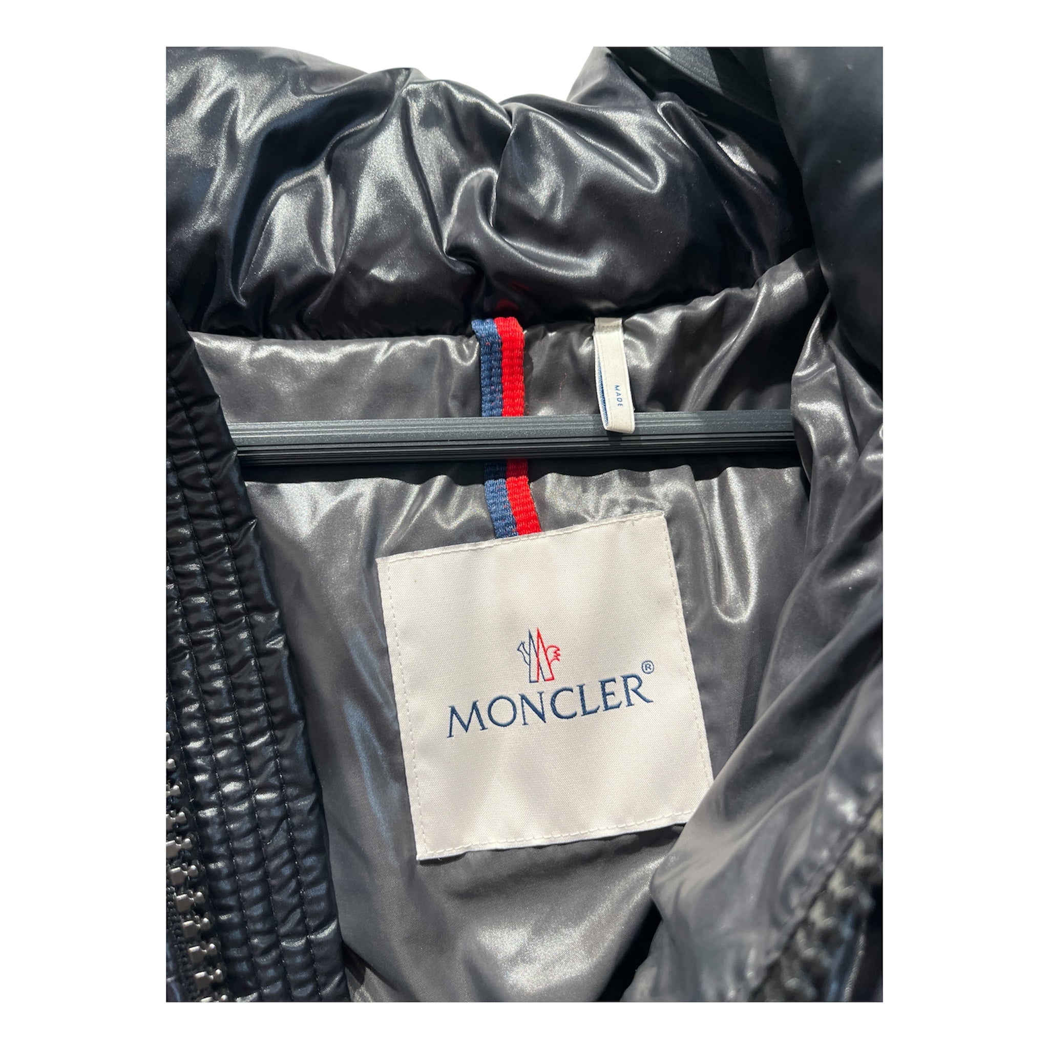 MONCLER/Puffer Jkt/S/BLK/MONCLER/ZIP PUFFER/HOOD view 3
