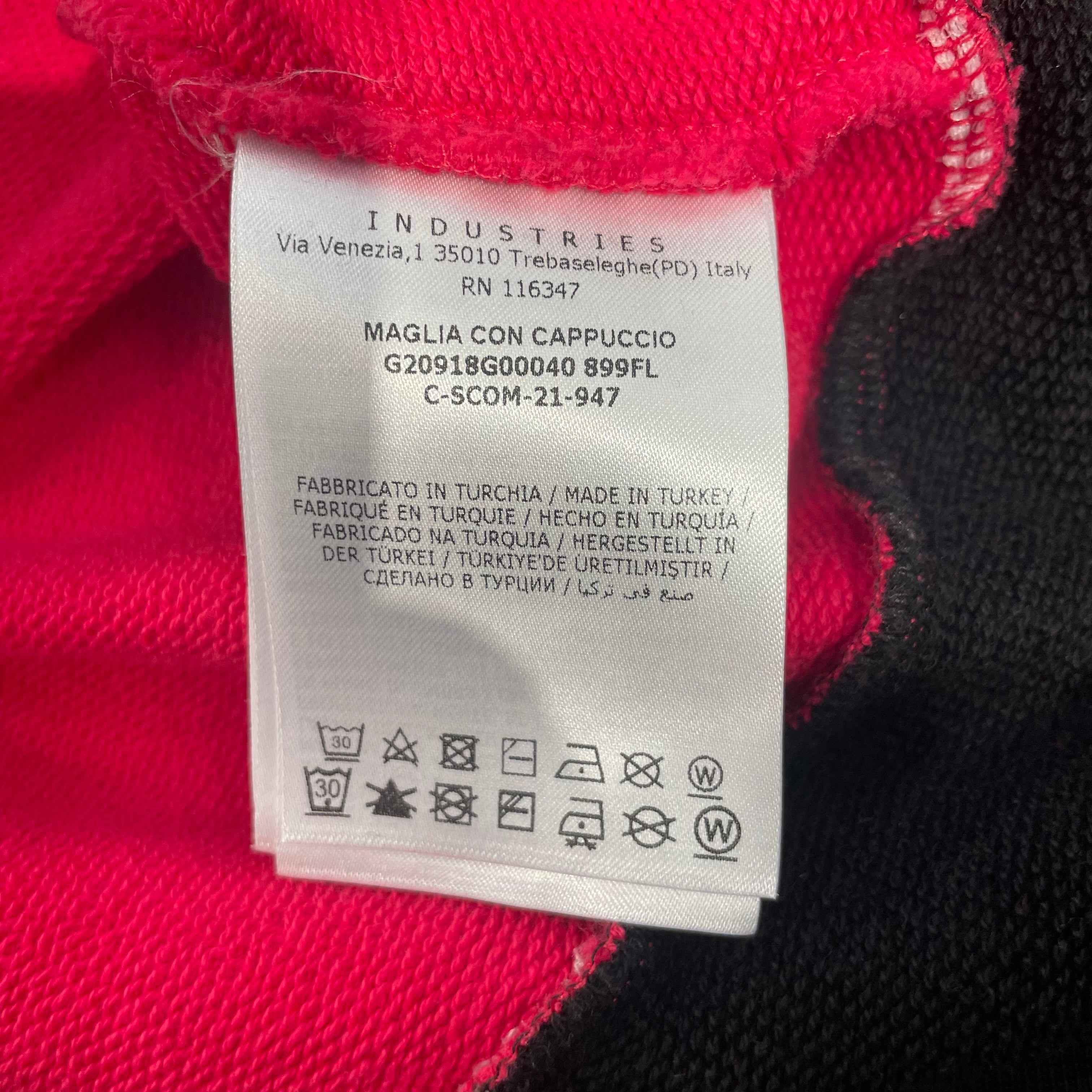 MONCLER/Hoodie/M/Cotton/BLK/PINK AND BLACK FLEECE HOOIDE view 4