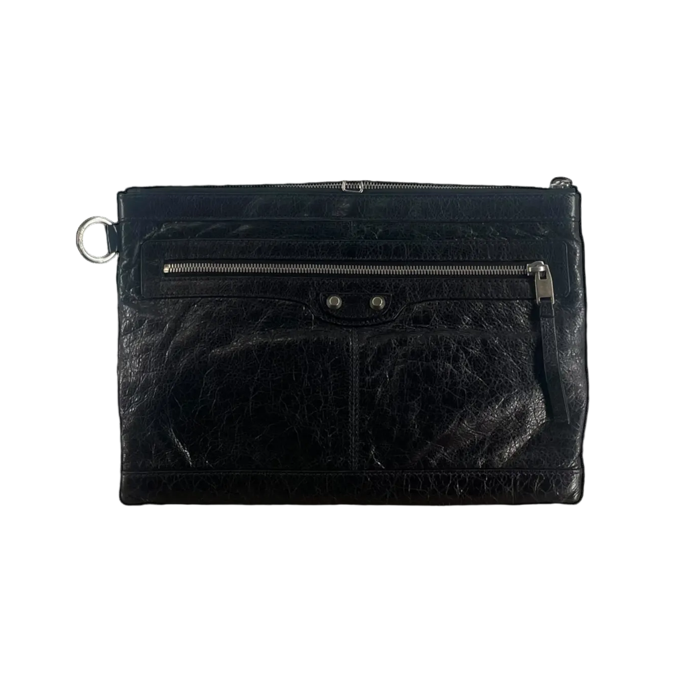 BALENCIAGA/Clutch Bag/Lambskin/BLK/2730221000H538755/CITY CUTCH view 1