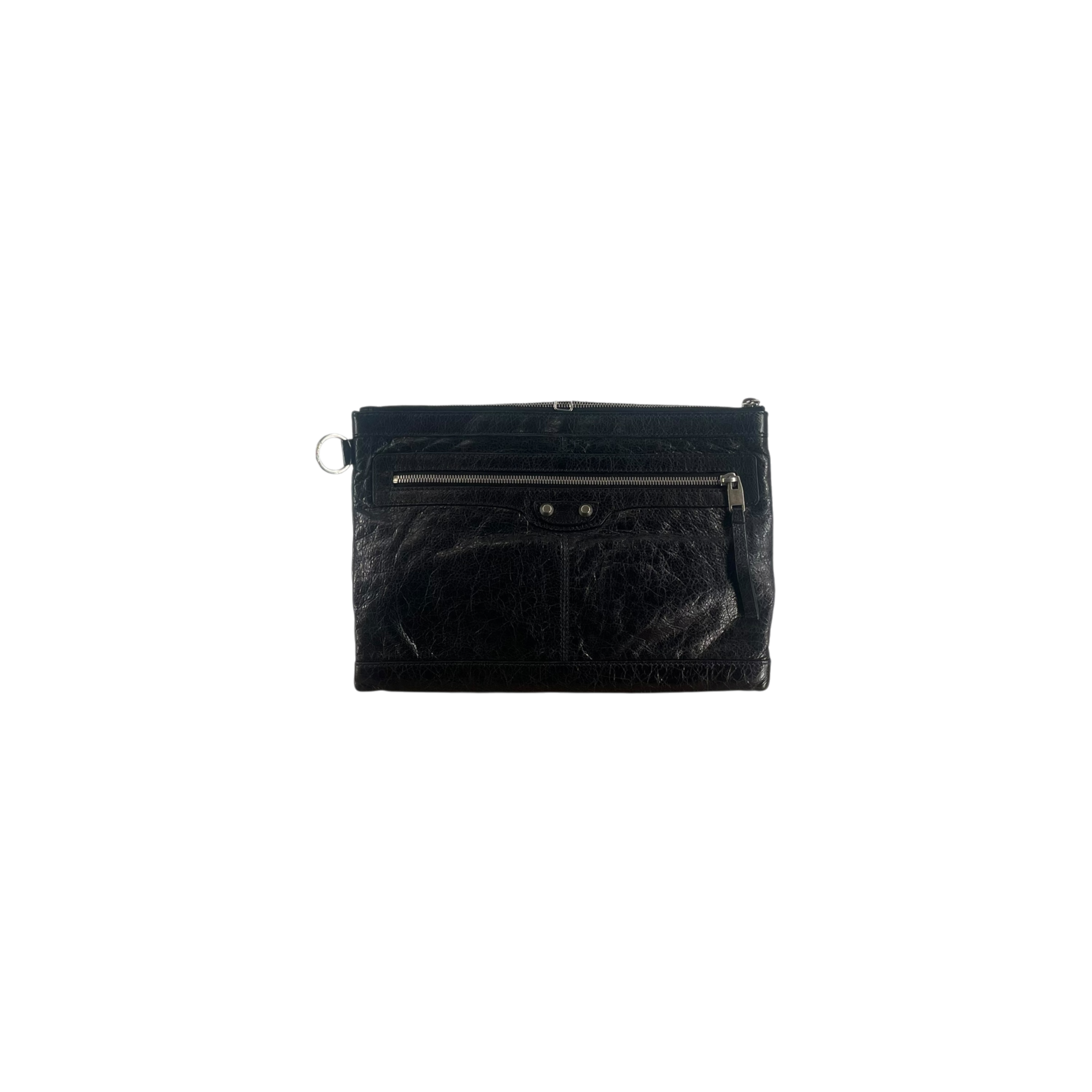 BALENCIAGA/Clutch Bag/Lambskin/BLK/2730221000H538755/CITY CUTCH view 1