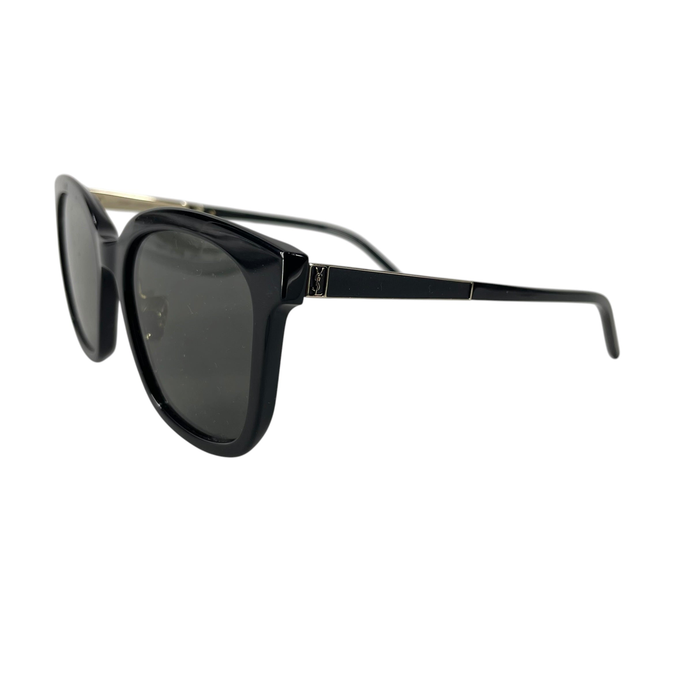SAINT LAURENT/Sunglasses/Titanium/BLK/SLM7K GOLD INNER view 2