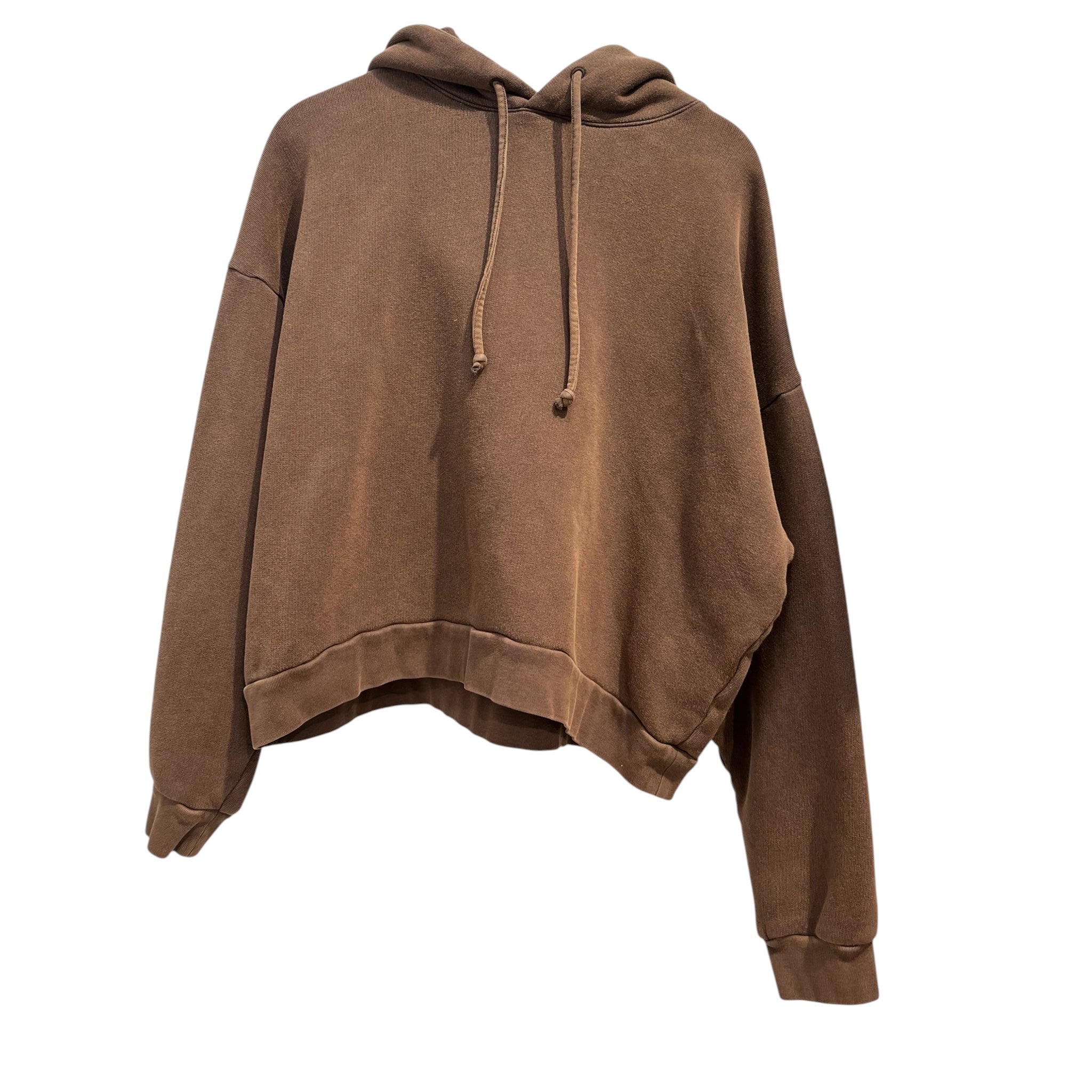 Acne Studios/Hoodie/XS/Cotton/BRW/CROPPED HOODIE view 1