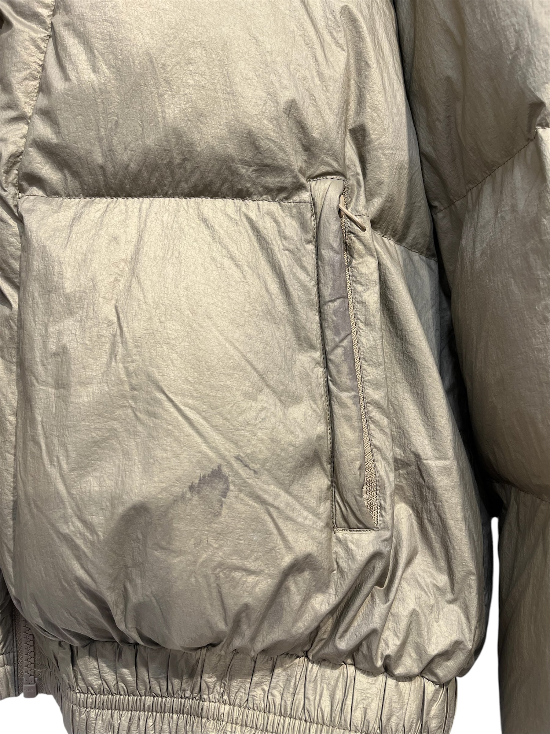 ISABEL MARANT/Puffer Jkt/L/Polyester/BEG/SHINY INTERIOR view 3