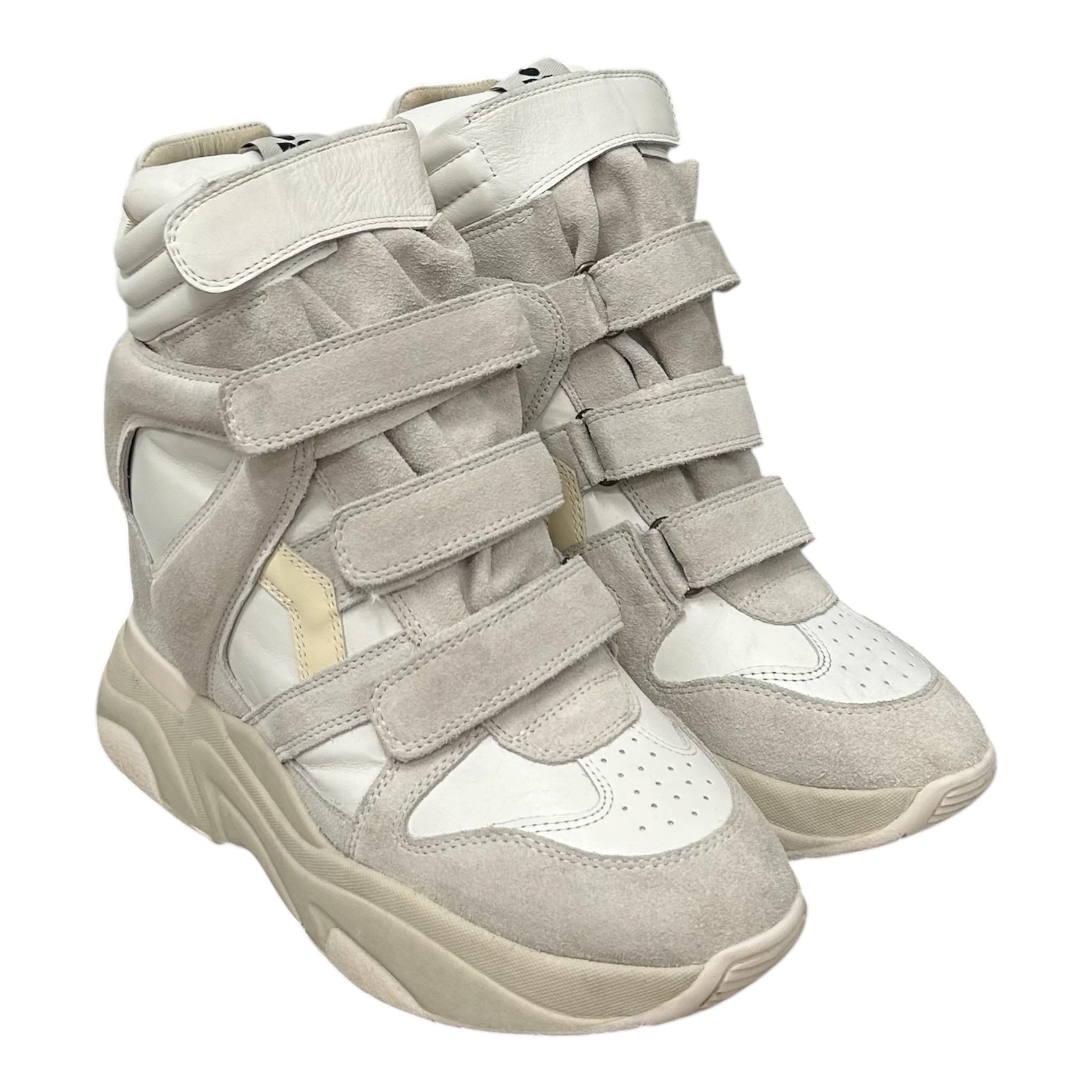 ISABEL MARANT/Hi-Sneakers/US 7.5/Leather/CRM/BALSKEE view 1