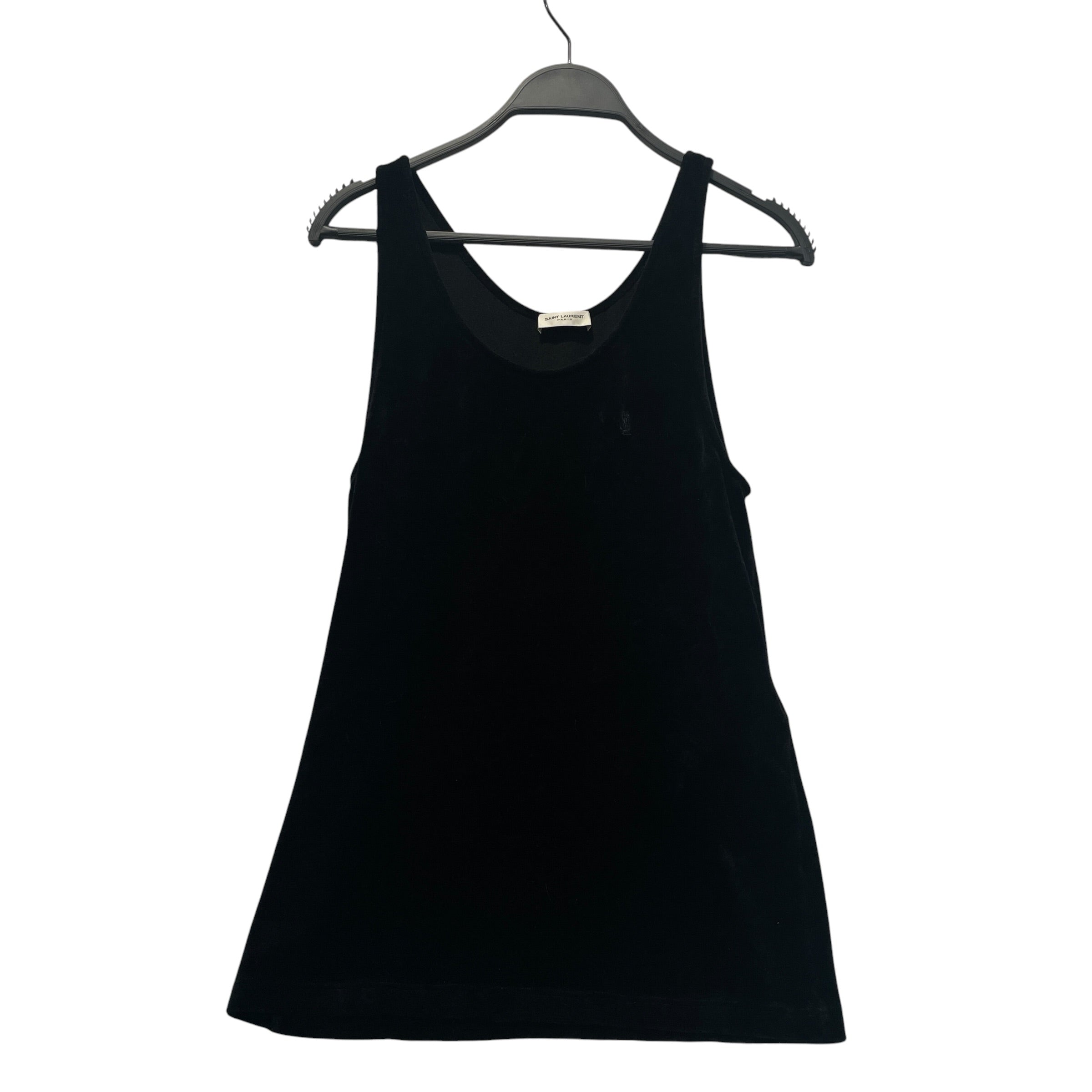 YVES SAINT LAURENT/Tank Top/S/Cotton/BLK/Logo Tank TOp view 1