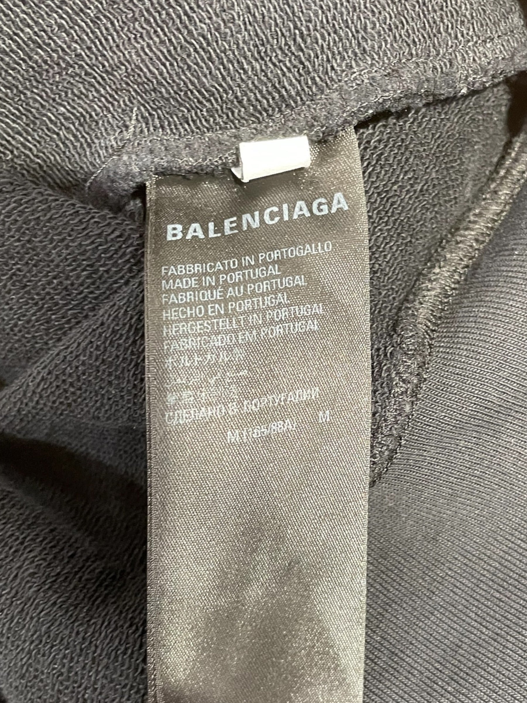BALENCIAGA/Sweatshirt/M/Cotton/BLK/2022 LOWER BACK LOGO view 4