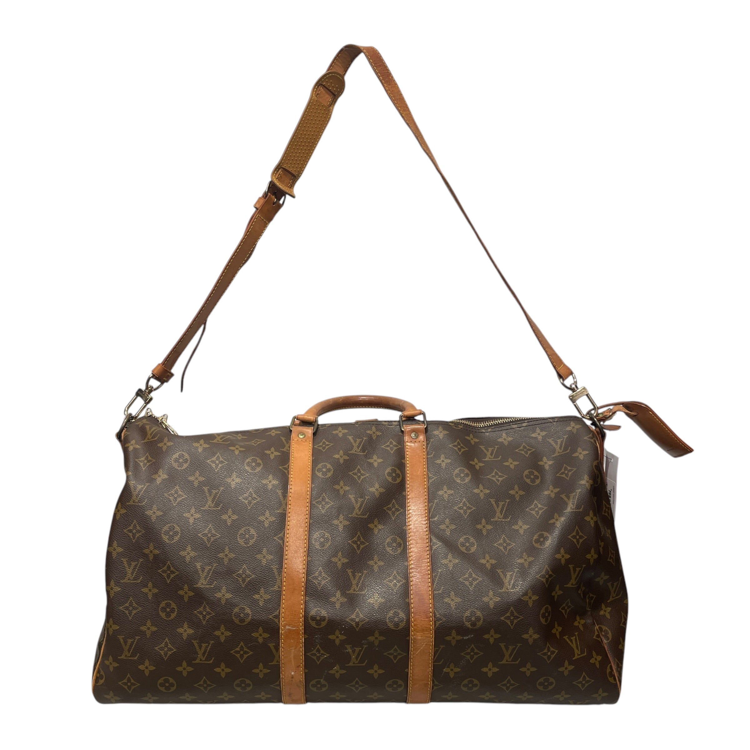 LOUIS VUITTON/Bag/Monogram/Leather/BRW/KEEPALL BANDOULIERE 60 view 1