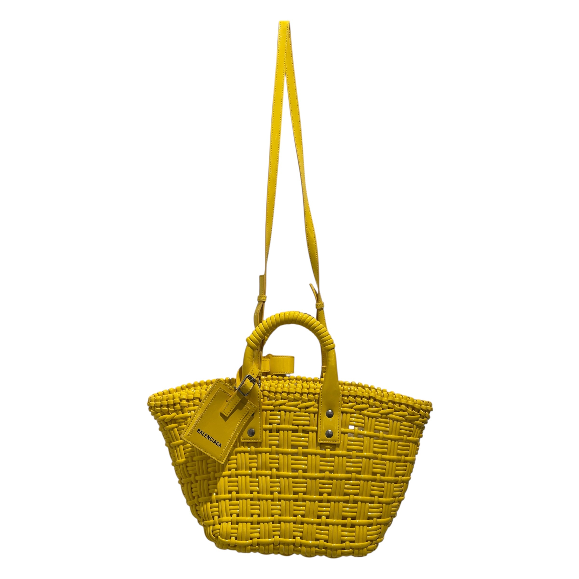 BALENCIAGA/Basket Bag/YEL/Bistro XS Basket bag tote view 1