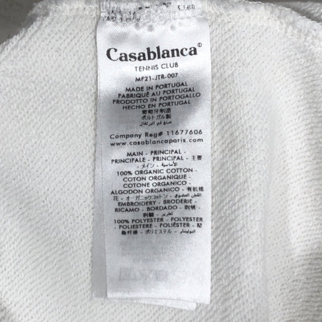CASABLANCA/Pants/XL/Cotton/WHT/Graphic/red logo jogger sweats view 4