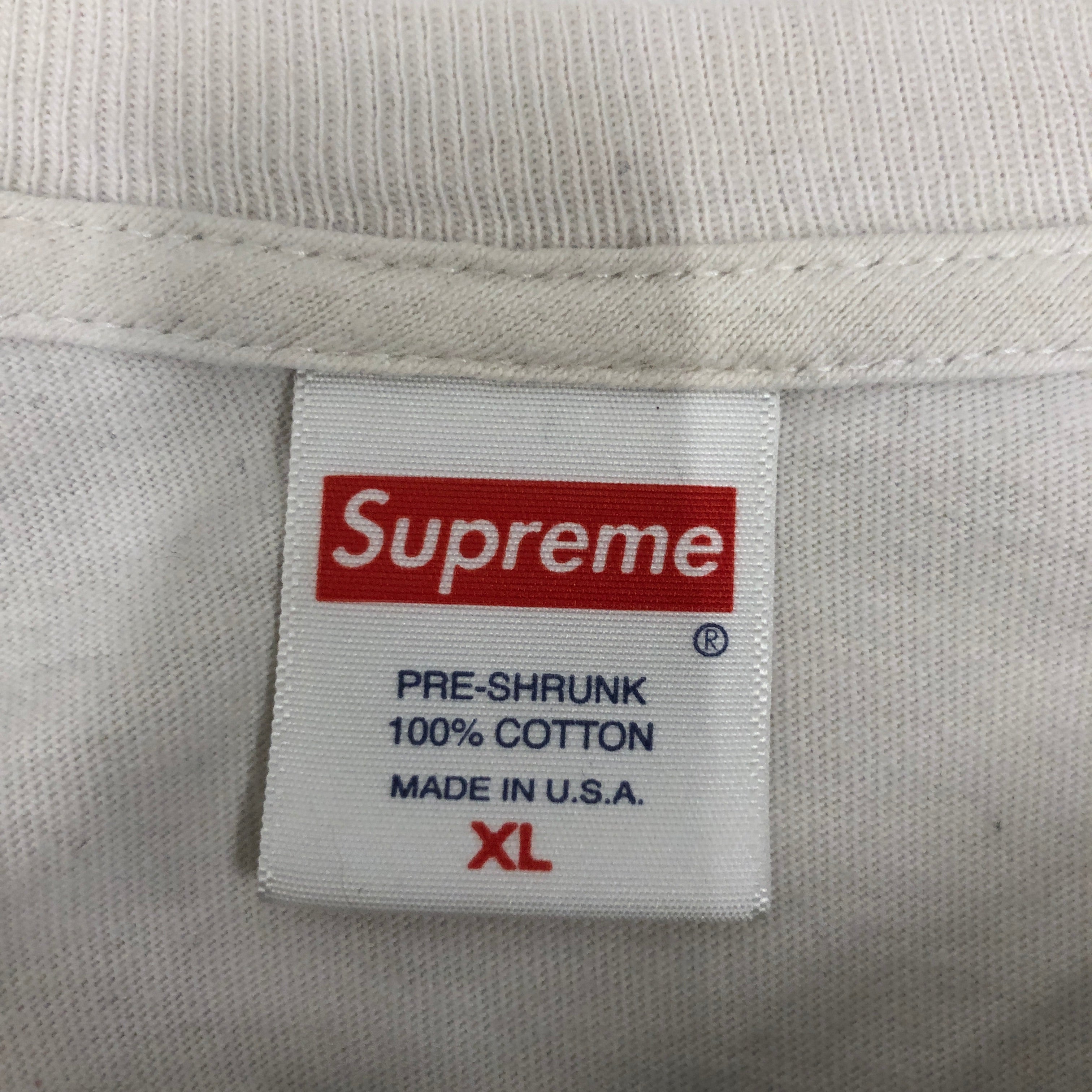 Supreme/T-Shirt/XL/Cotton/WHT/ view 3