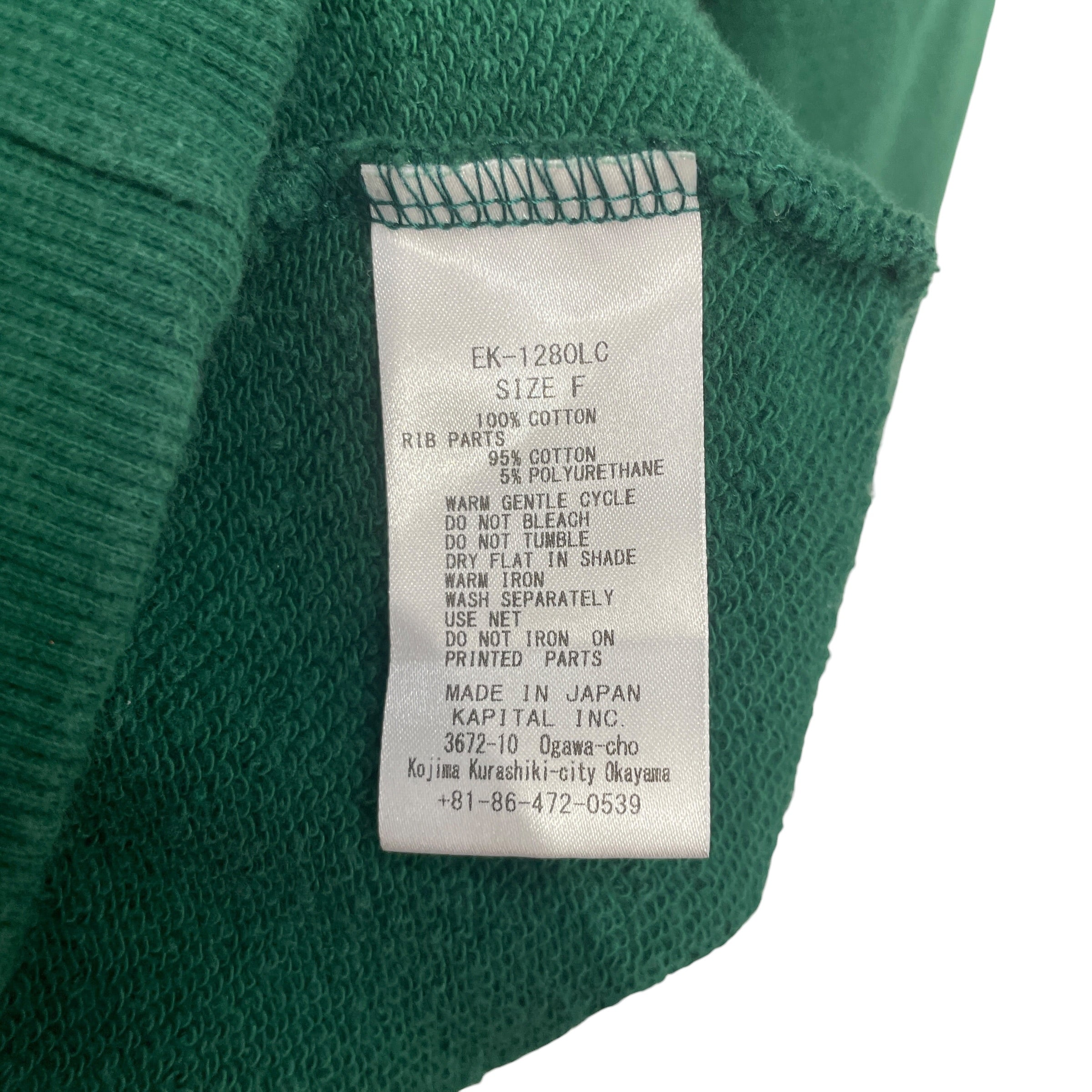 KAPITAL/Sweater/FREE/Cotton/GRN/KOUNTRY LAUNDRY UM CREW view 4