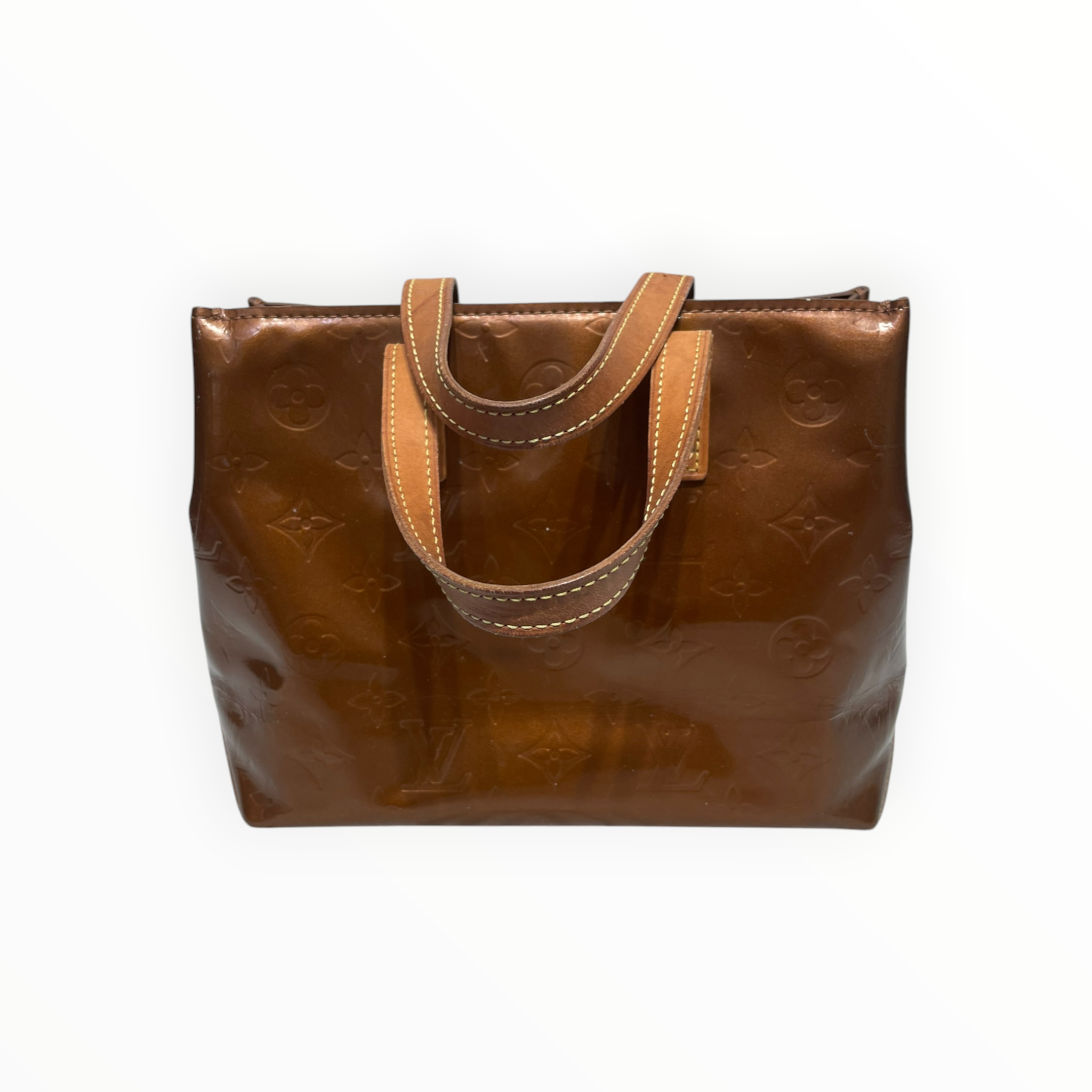 LOUIS VUITTON/Bag/Monogram/BRW/crackled handle view 2