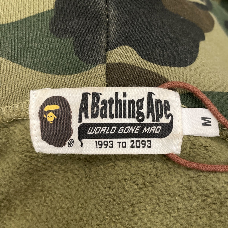A BATHING APE/Zip Up Hoodie/M/Camouflage/Cotton/GRN/wgm shark hoodie