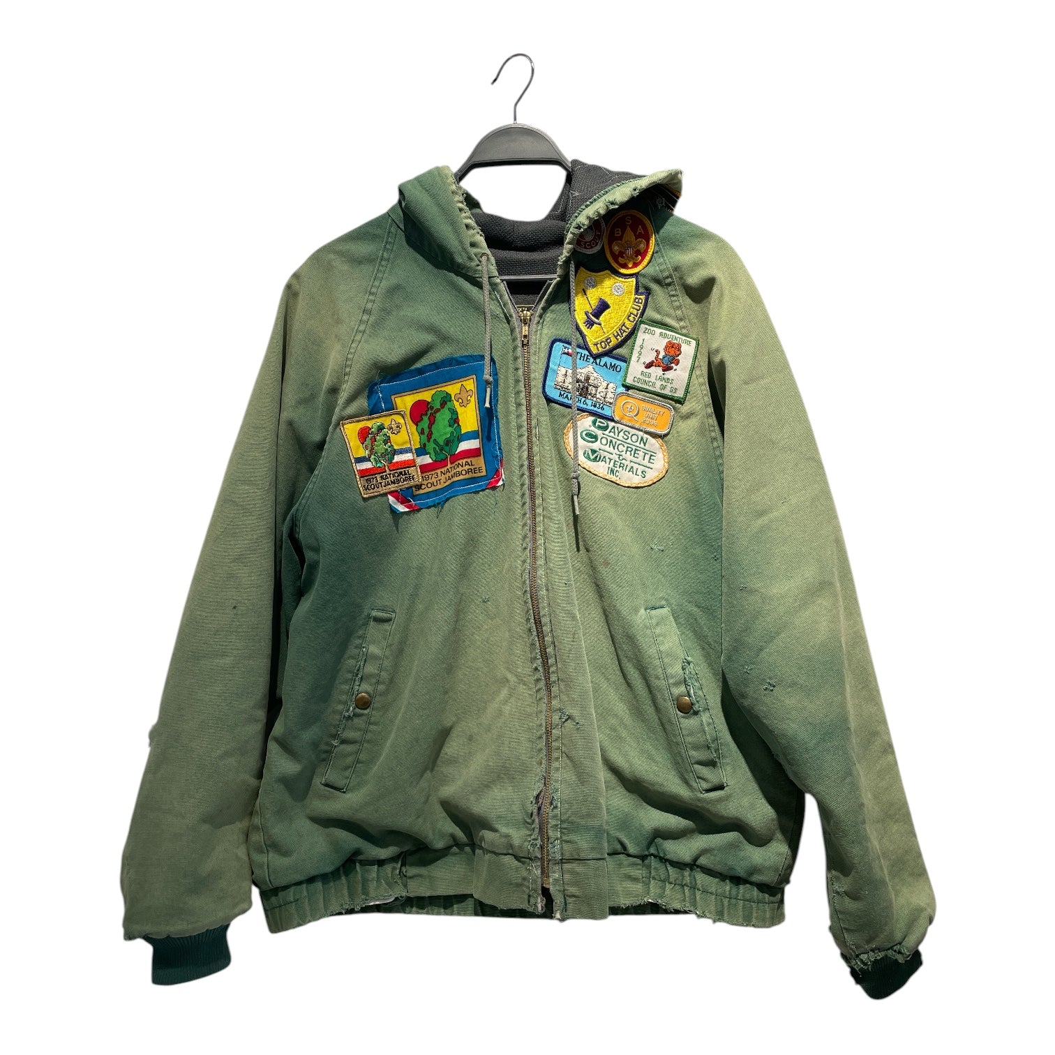 K-PRODUCTS/Jacket/L/Cotton/GRN/PATCHWORK JACKET view 1
