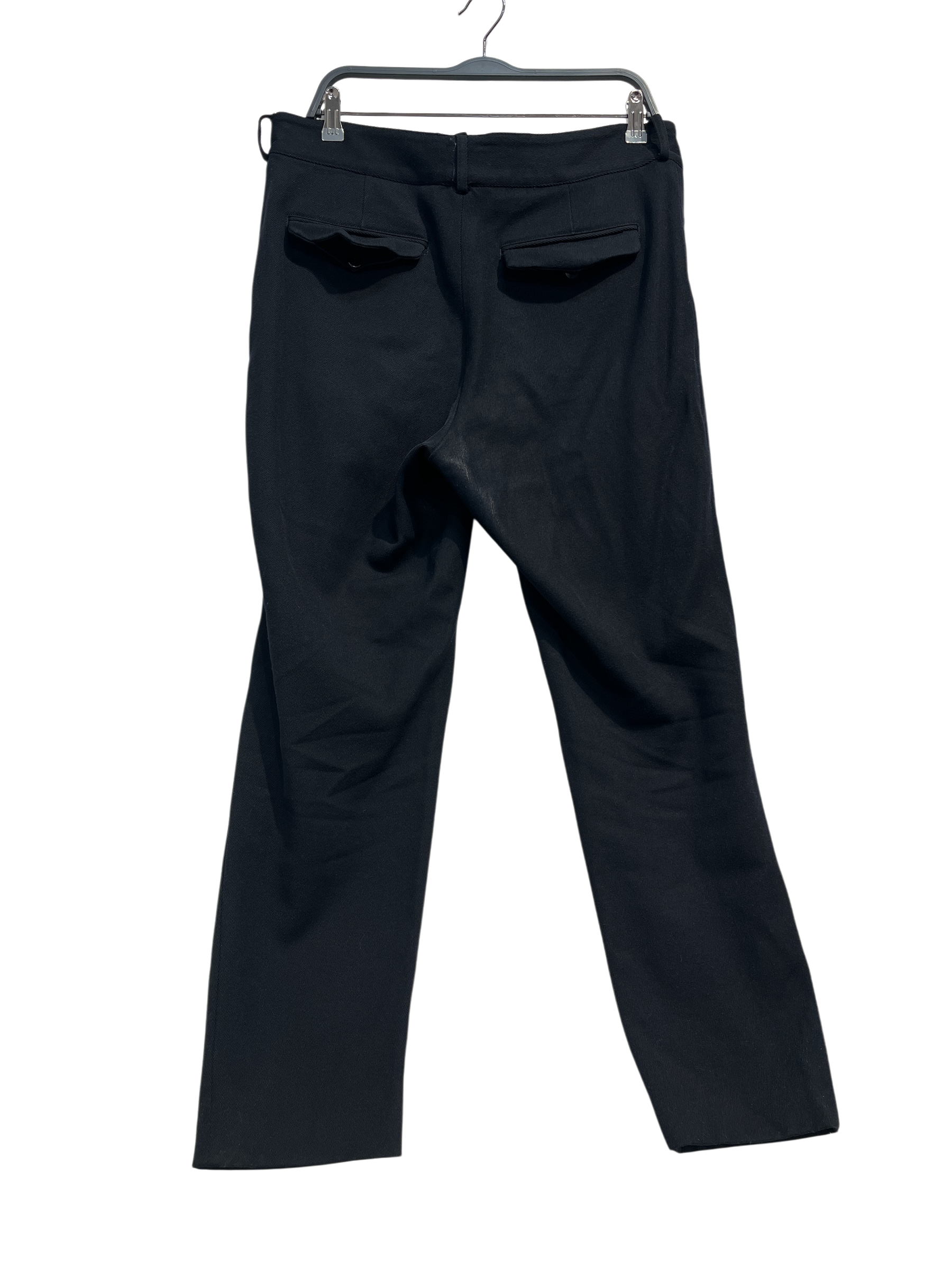 DRIES VAN NOTEN/Pants/52/Wool/BLK/pleated flap pockets view 2