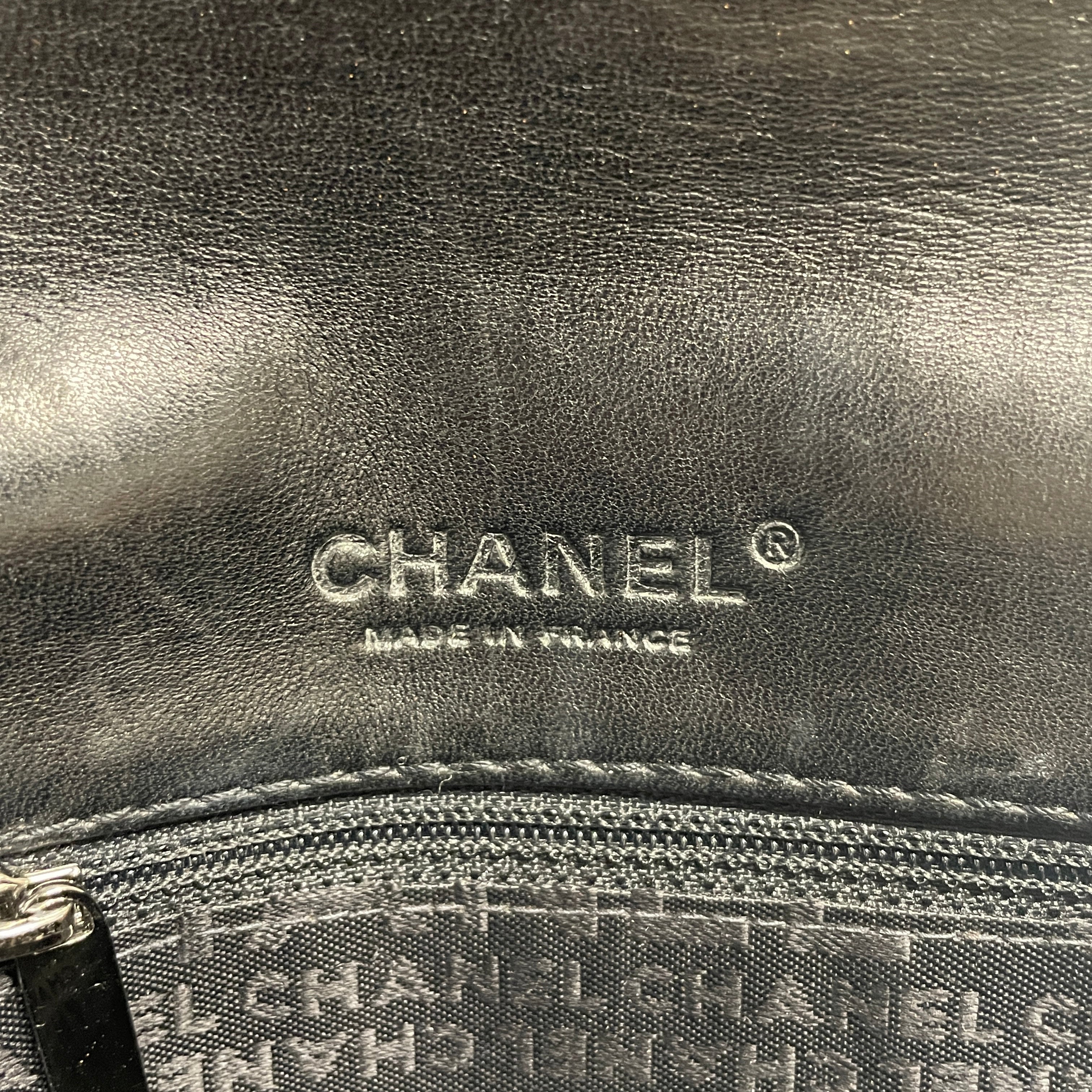 CHANEL/Hand Bag/Stripe/Cotton/BLK/tweed, cq884h4 view 3