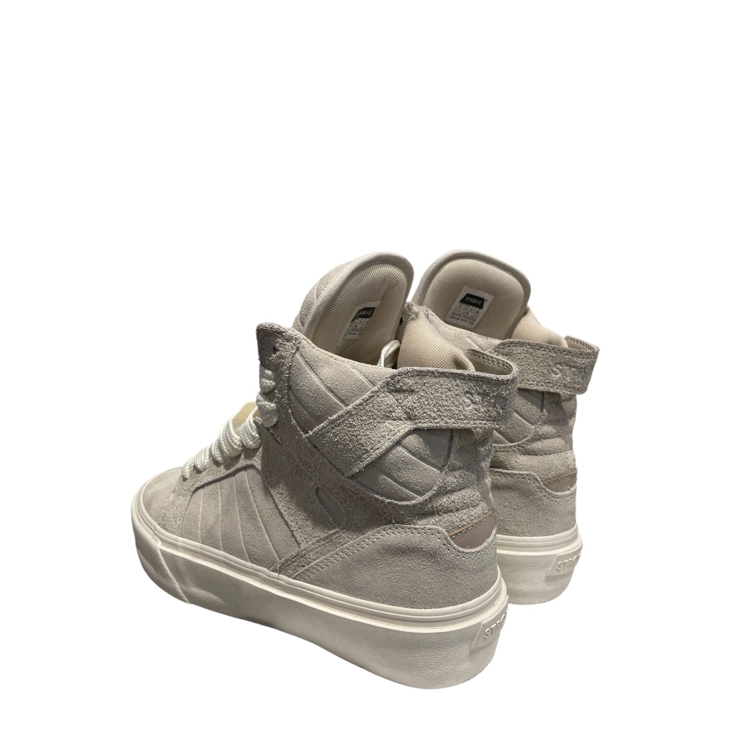 STRAYE/Hi-Sneakers/US 12/Cotton/WHT/SKTP.01 Hi-Top Cream view 2