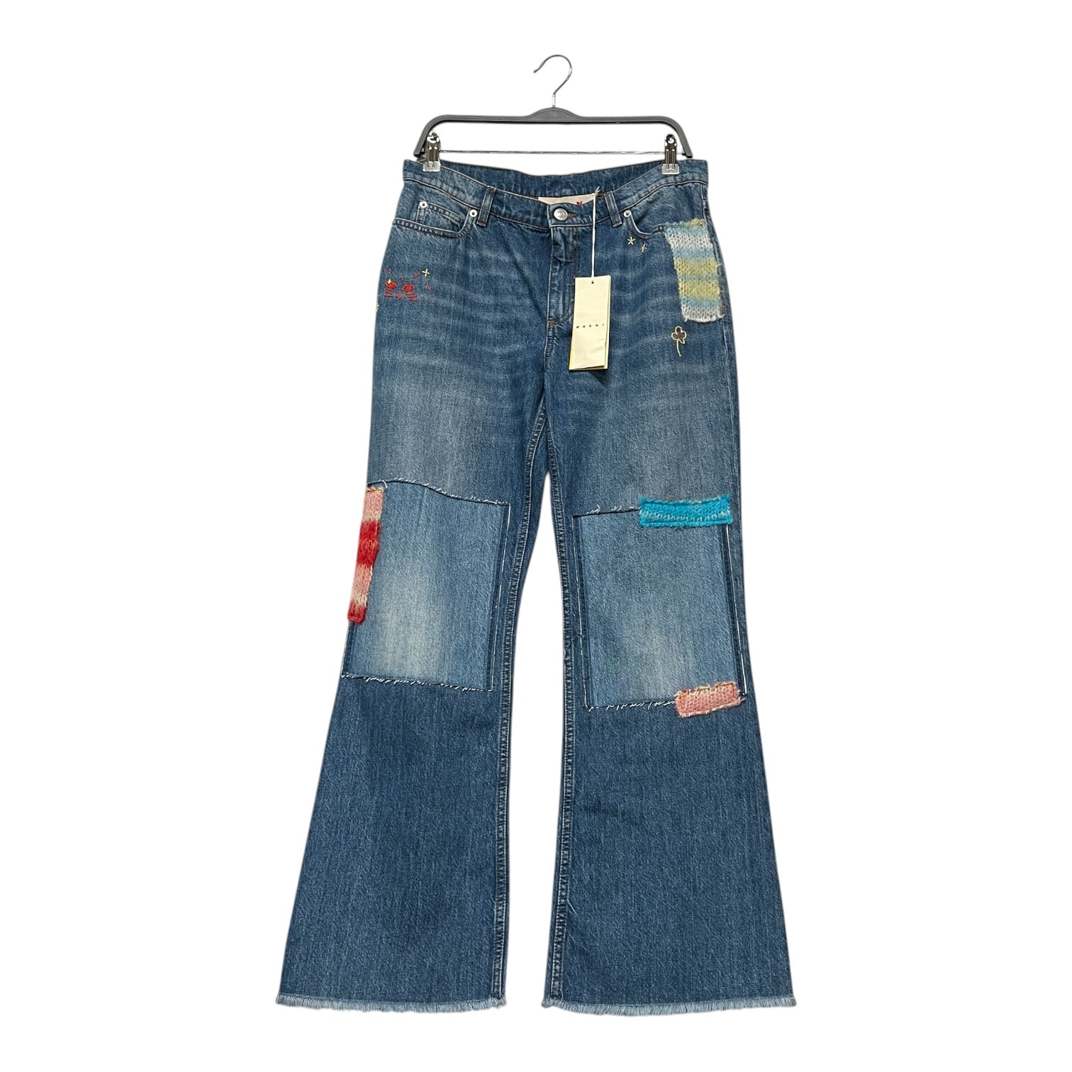MARNI/Straight Pants/44/Denim/BLU/MOHAIR PANEL view 1