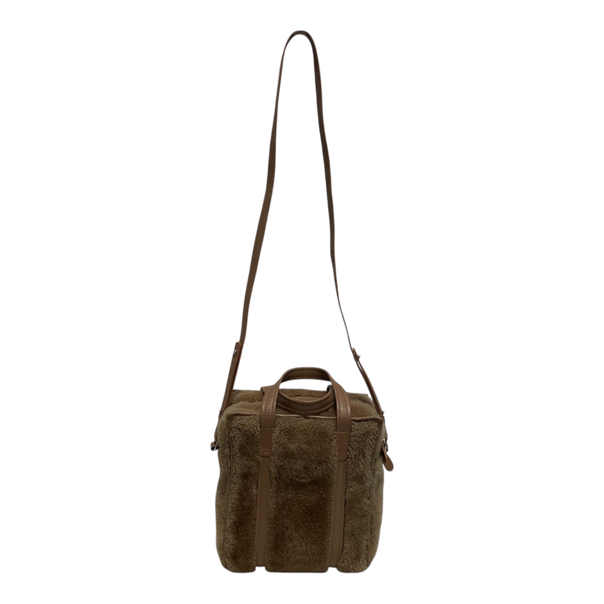 BALENCIAGA/Tote Bag/Fake Fur/BRW/SHEARLING CONVERTIBLE view 2