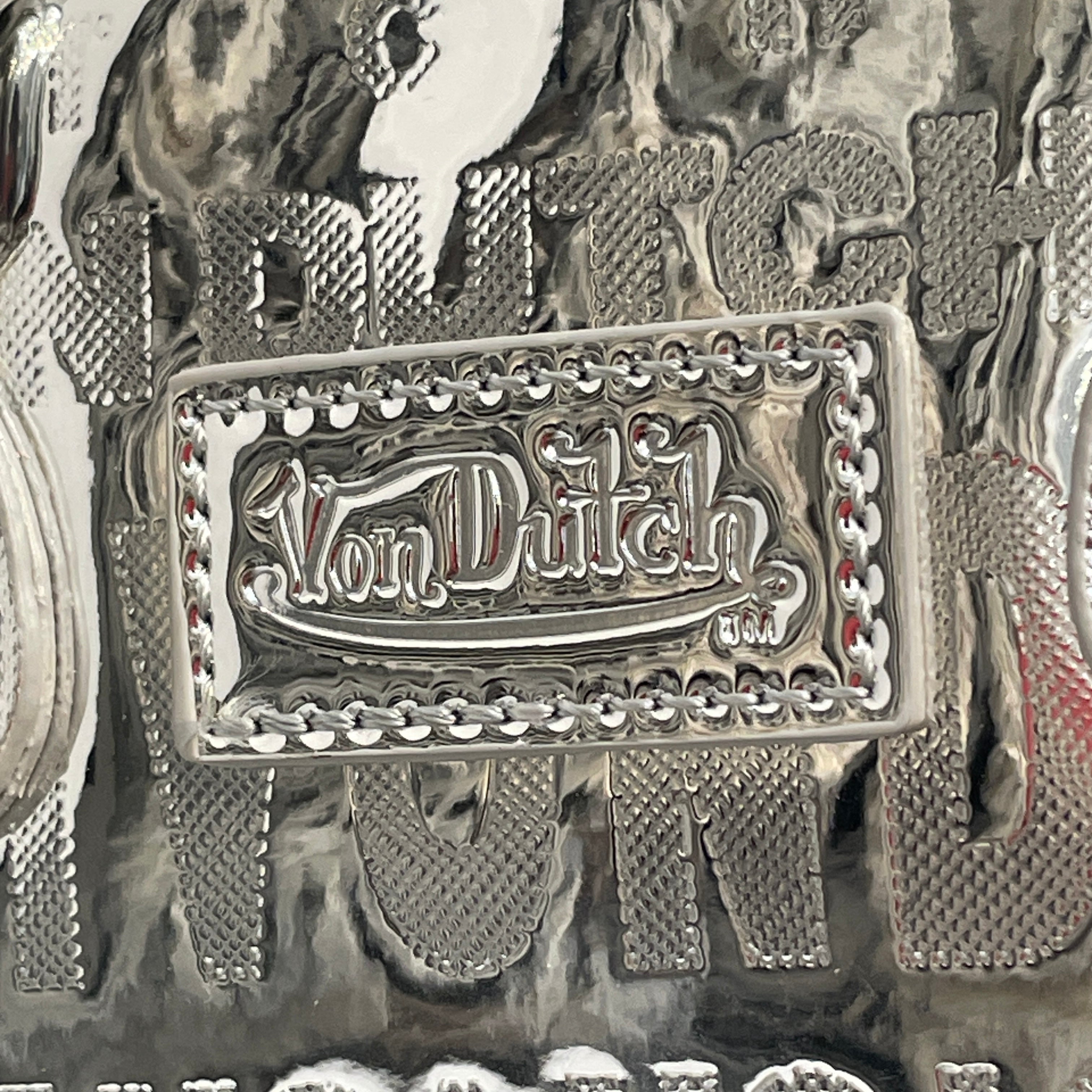 VonDutch/Hand Bag/Monogram/Leather/SLV/Foil Reflective Bowling Bag view 5
