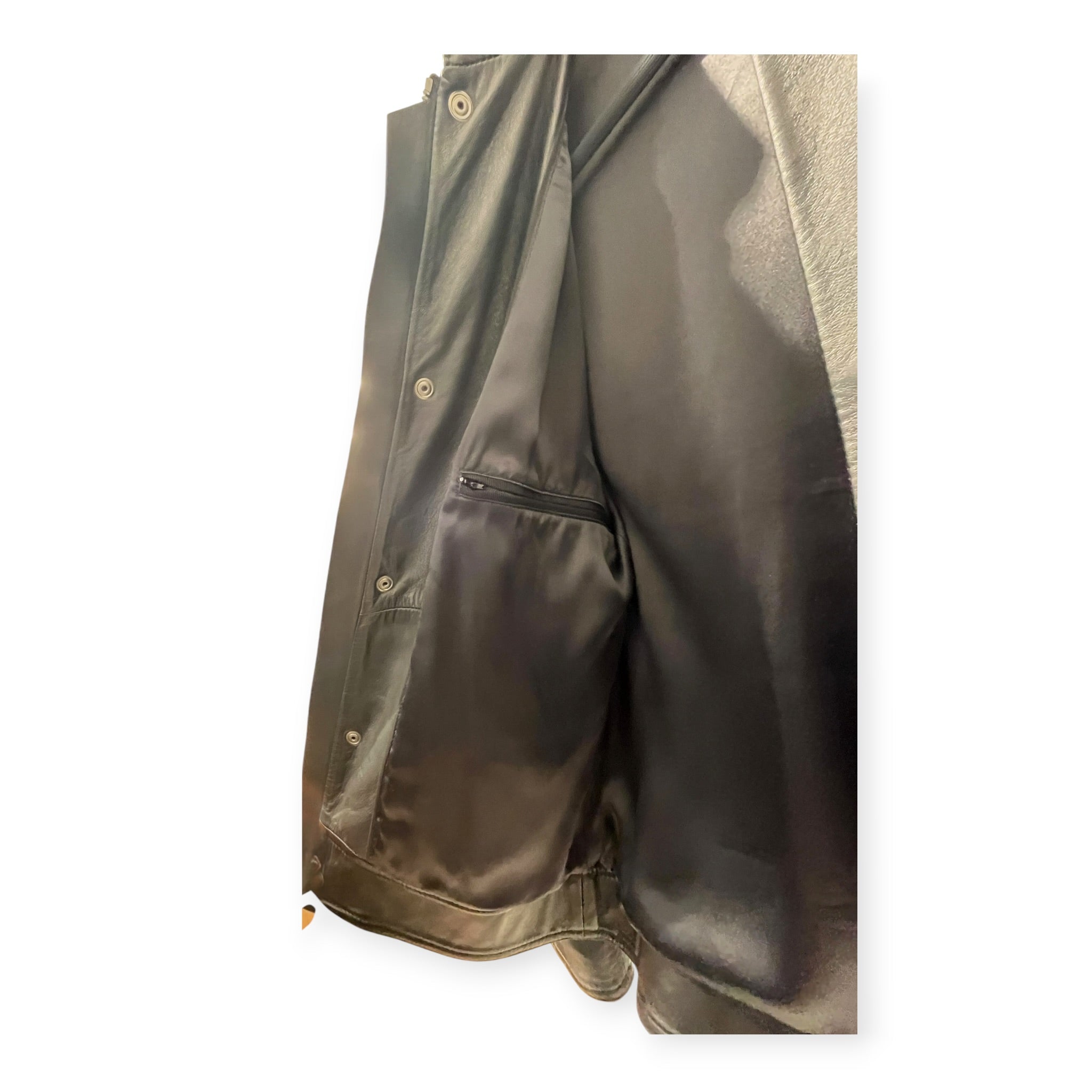 DOLCE&GABBANA/Leather Jkt/Lambskin/BLK/SILK LINED CAFE RACER view 4