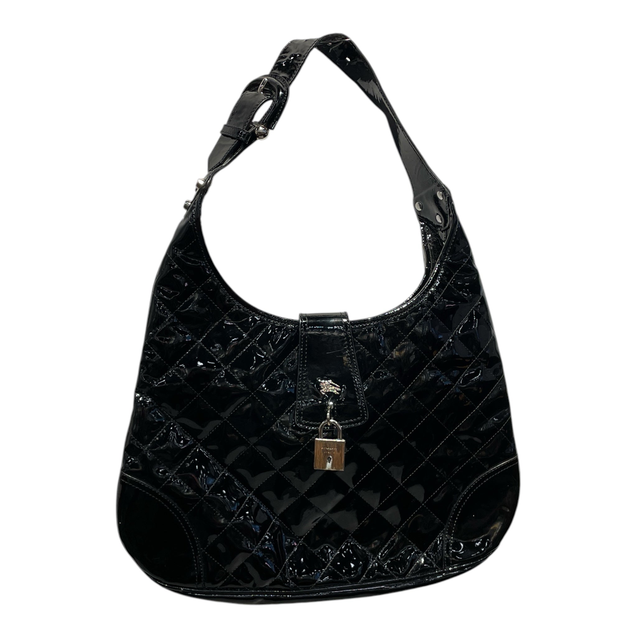 BURBERRY/Hand Bag/Leather/BLK/brooke hobo view 1