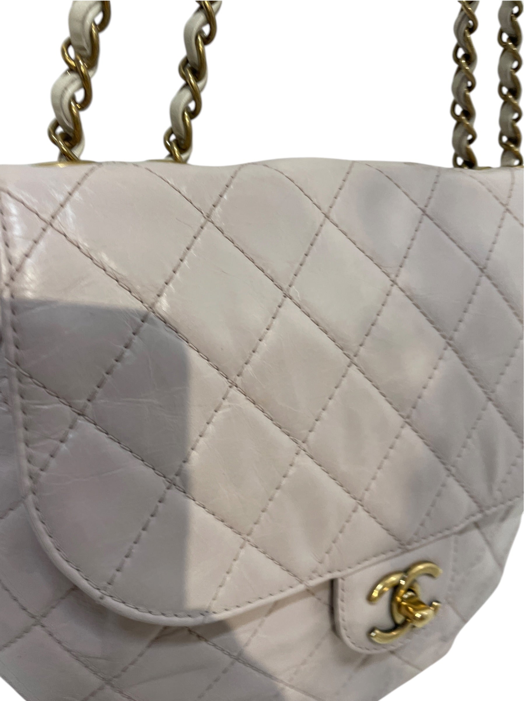 CHANEL/Cross Body Bag/Leather/Pink/A94758 quilted view 6