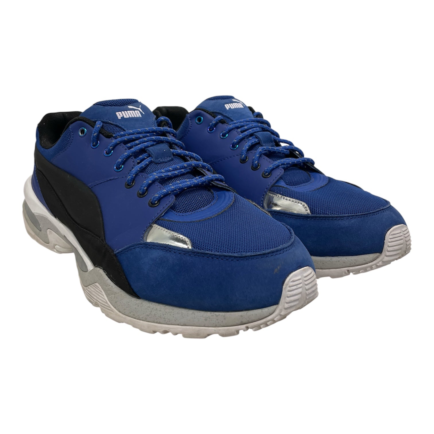 Alexander McQueen/Low-Sneakers/US 13/Cotton/BLU/ view 1