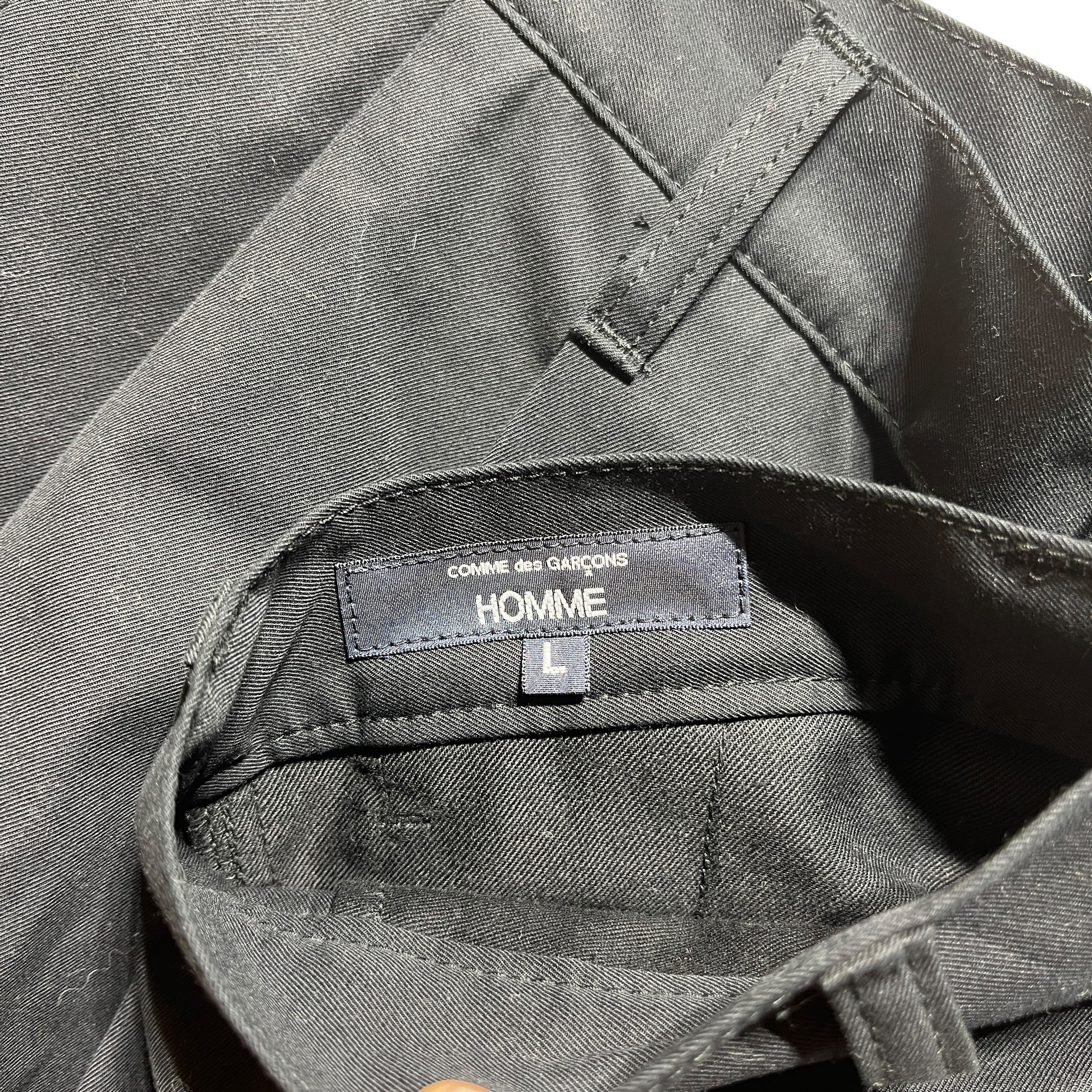COMME des GARCONS HOMME/Sarouel Pants/L/Cotton/BLK/ view 3
