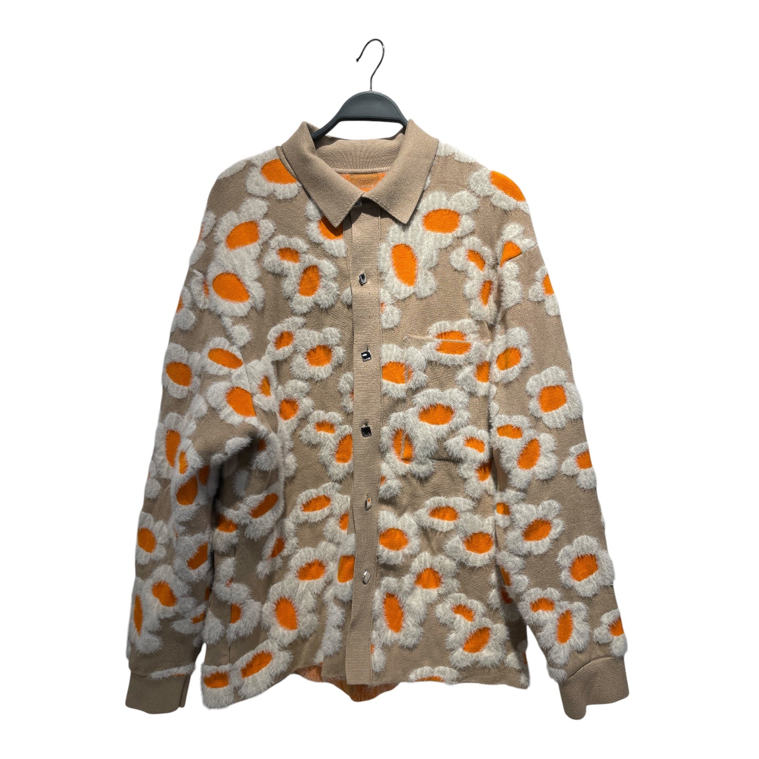 JACQUEMUS/Cardigan/L/Floral Pattern/Cotton/ORN/ view 1