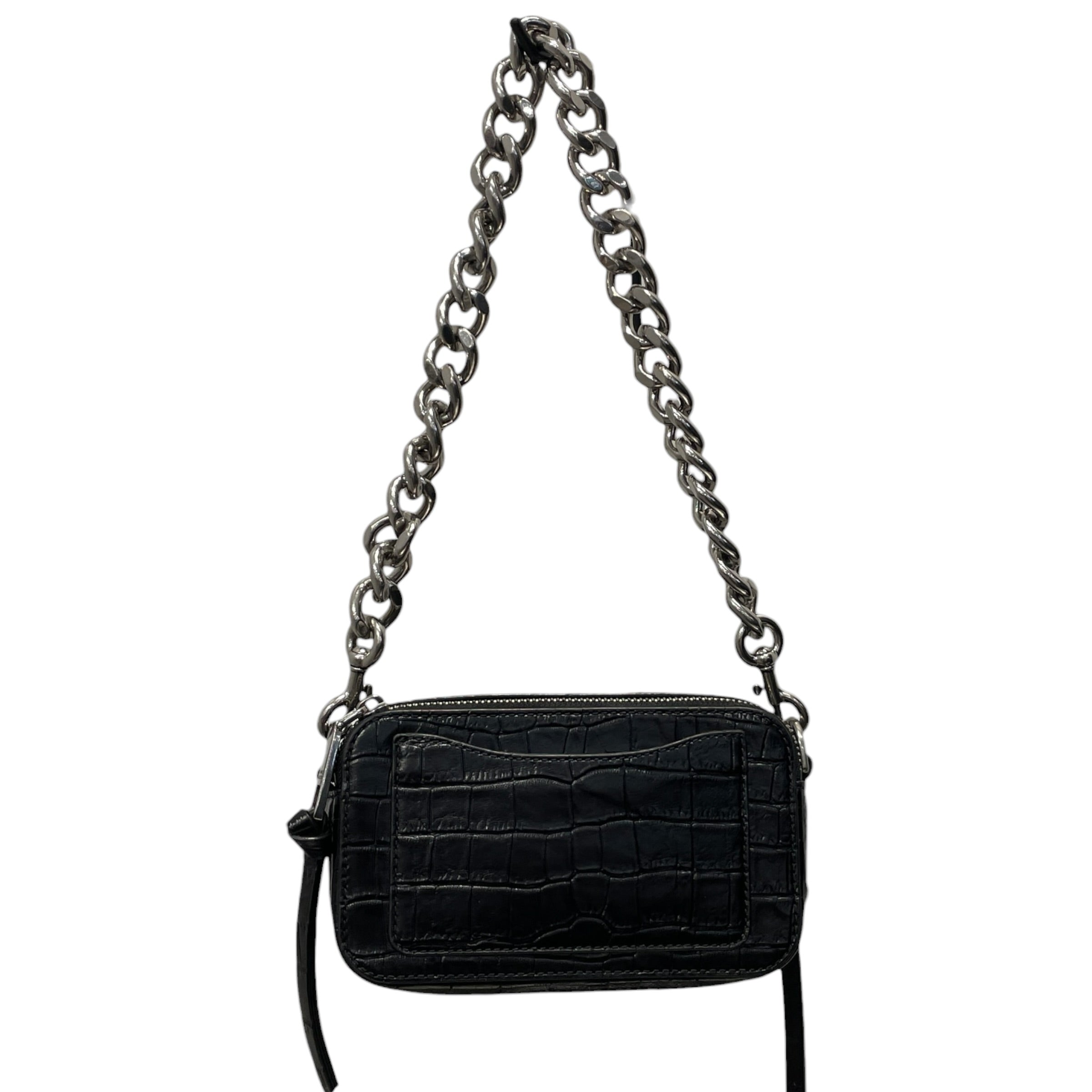 MARC JACOBS/Cross Body Bag/Leather/BLK/CHAIN LOGO/CROC view 4